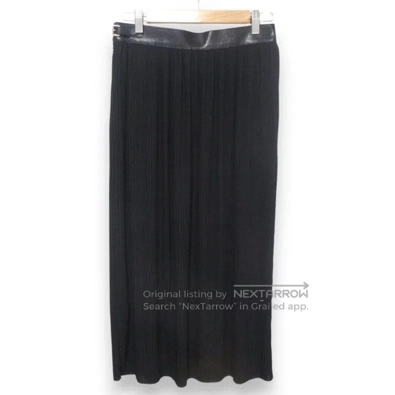 Hermes Hermes Leather Waistband Pleated Skirt. Size US 38 / EU 54 - 2 Thumbnail