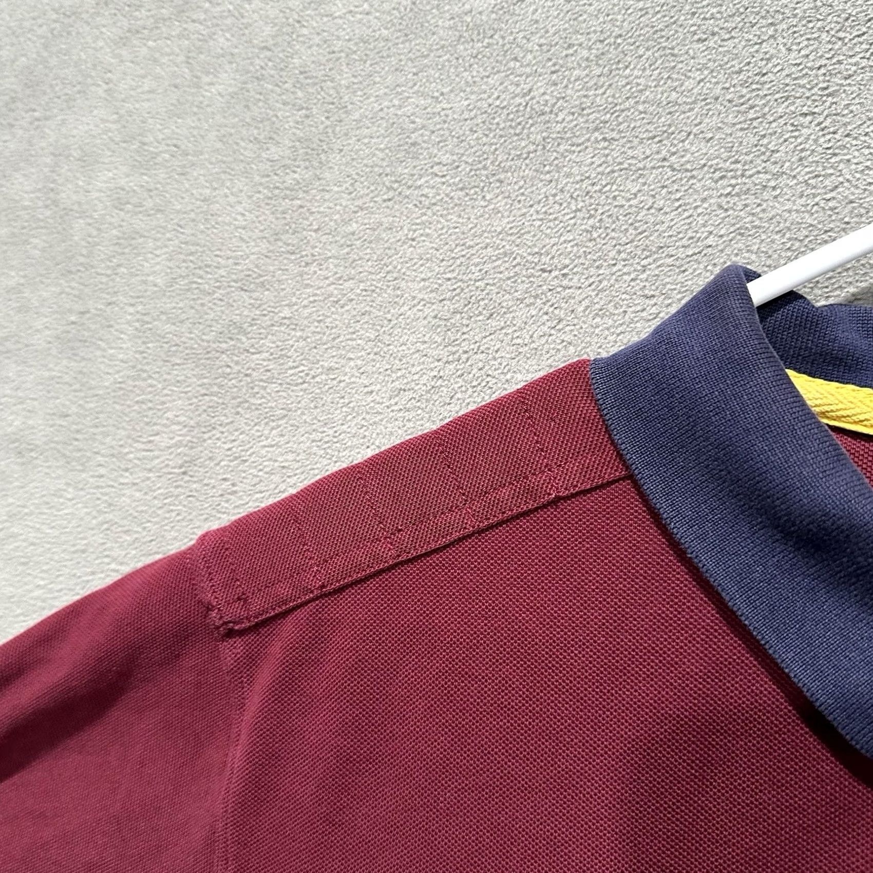 Polo Ralph Lauren Polo Ralph Lauren Rugby Polo Mens 2XL Maroon Red Big Pony Quilted Custom Fit GUC Size US XXL / EU 58 / 5 - 4 Thumbnail