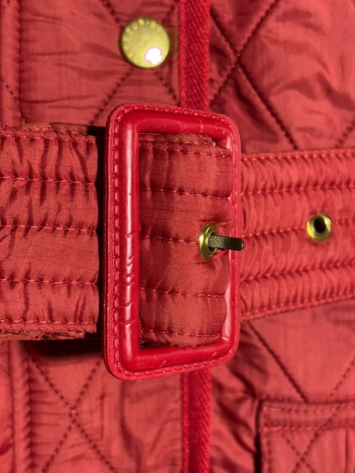 Barbour 🔥 BARBOUR INTERNATIONAL BELTED QUILTED JACKET MOTO HOT RED Size M / US 6-8 / IT 42-44 - 8 Thumbnail
