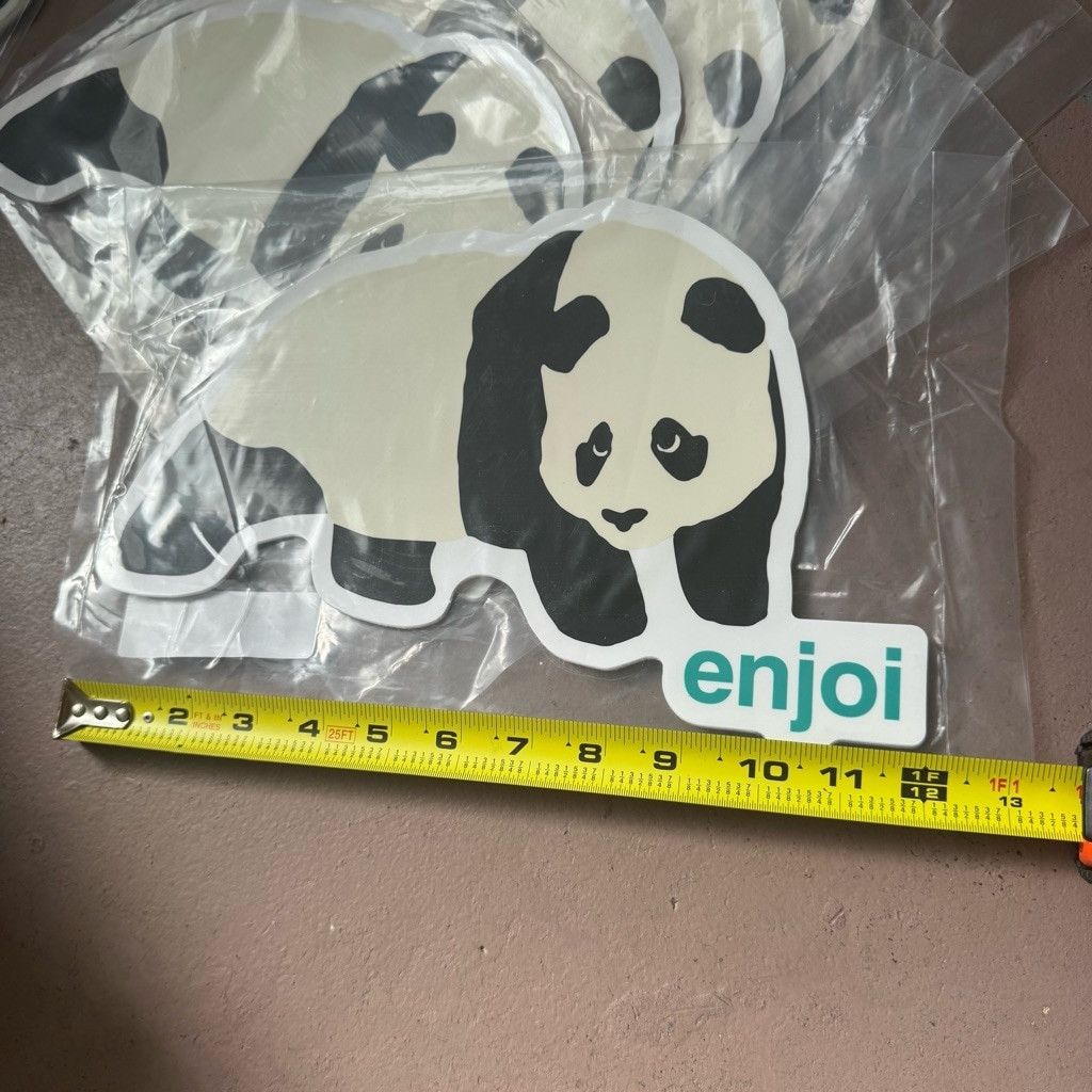 Enjoi Vintage Enjoi Skateboards Panda Big Decal Sticker Vinyl 12X8 Size ONE SIZE - 4 Thumbnail