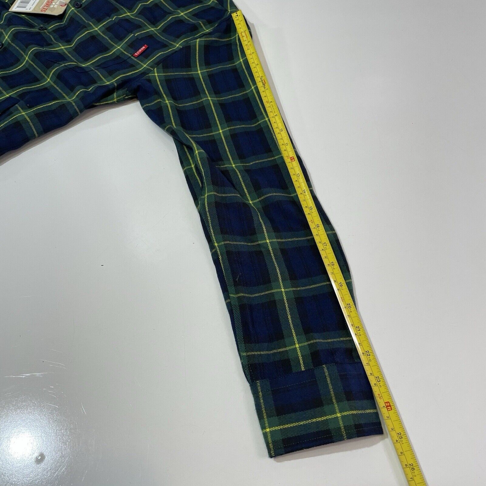 RVLT RSVLTS Men’s Gordon Modern Flannel Small Plaid Button Shirt Size US S / EU 44-46 / 1 - 7 Thumbnail