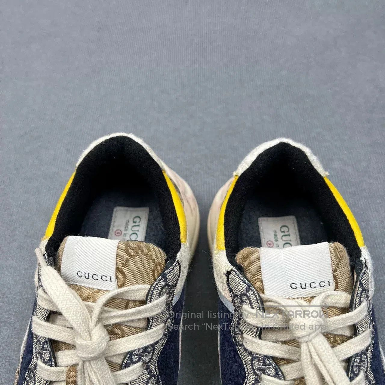 Gucci Gucci Rhyton GG Monogram Chunky Sneakers. Size US 10 / EU 43 - 3 Thumbnail