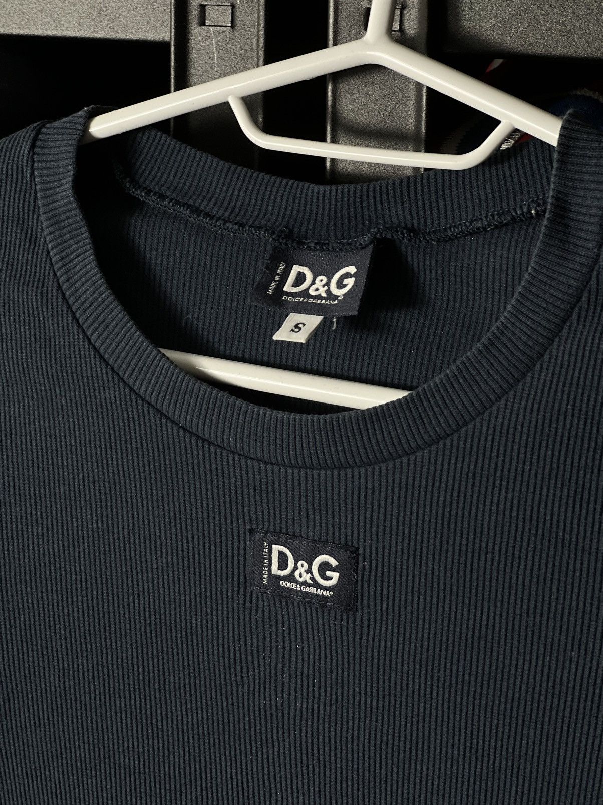 Dolce & Gabbana Dolce & Gabbana Wmns Ribbed Tee – T-Shirt – Size S – Italy 🇮🇹 Size S / US 4 / IT 40 - 5 Thumbnail