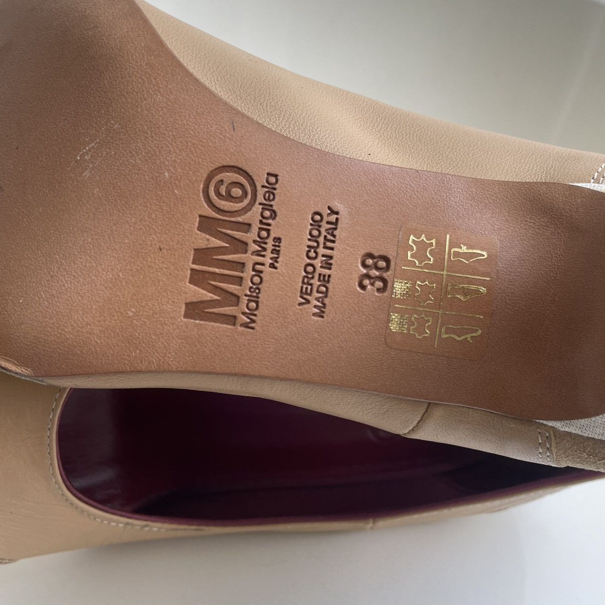 MM6 MM6 Maison Margiela Inside Out beige and brown pumps Size US 8 / IT 38 - 11 Thumbnail