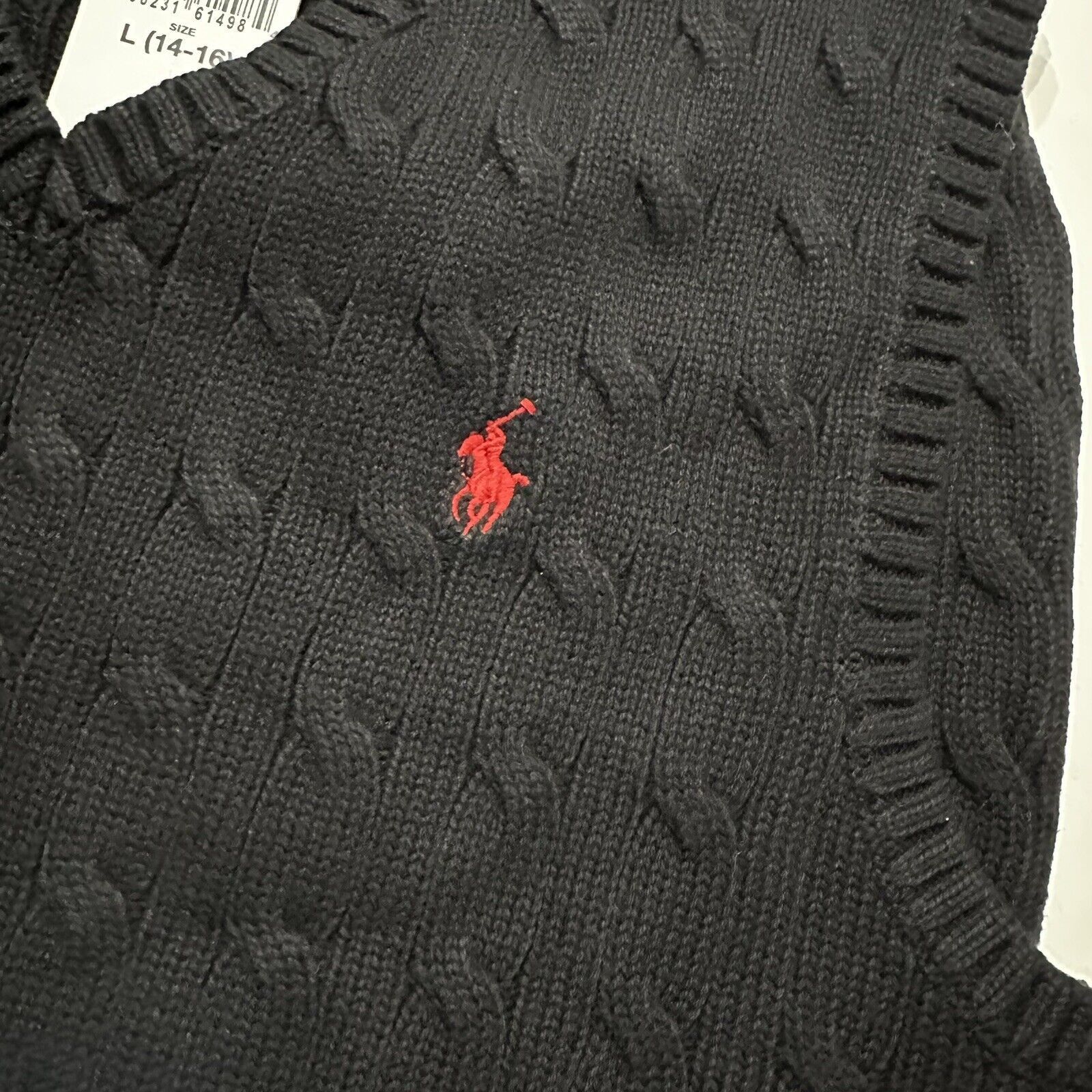 Polo Ralph Lauren New Polo Ralph Lauren Big Kids Cable Cotton Sweater Vest L Size US L / EU 52-54 / 3 - 3 Thumbnail