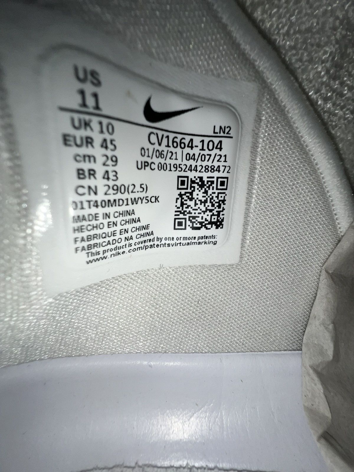 Jordan Brand Nike Jordan Alpha Menace Elite 2 UCLA Player Exclusive Cleat Size US 11 / EU 44 - 9 Thumbnail