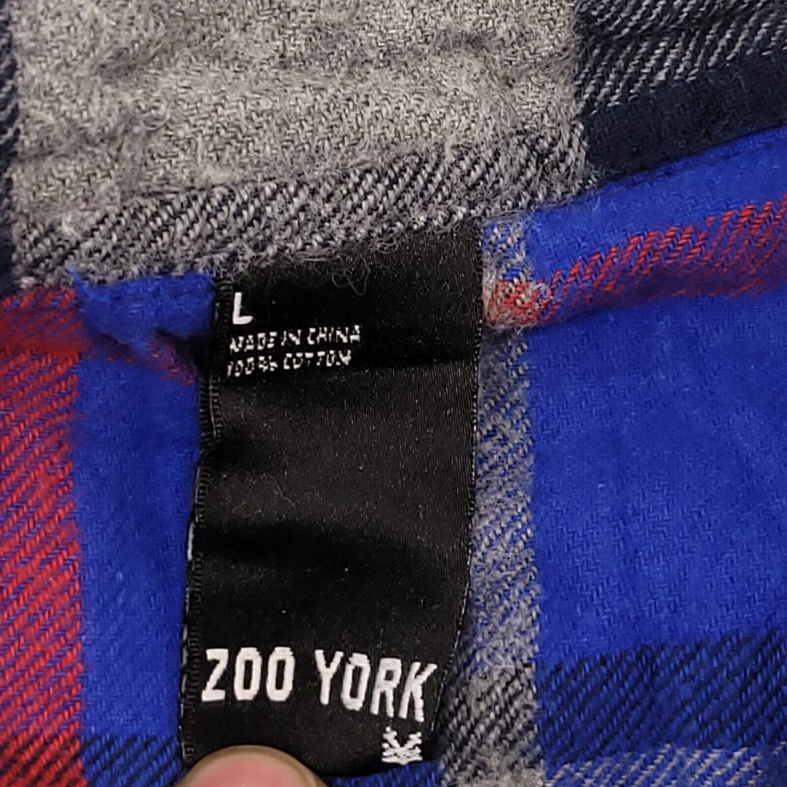 Zoo York Zoo York Madras Flannel Shirt Mens Size Large L Blue Black Size US L / EU 52-54 / 3 - 3 Thumbnail