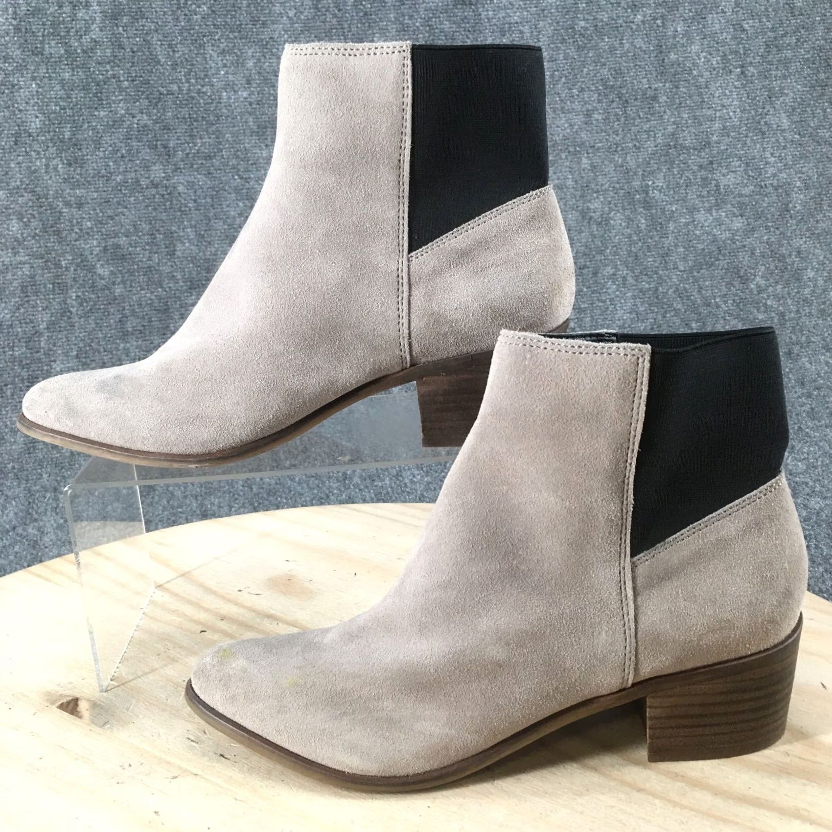 Dolce Vita Dolce Vita Boots Womens 8 M Cyndie Ankle Bootie Beige Leather Pointed Toe Mid Heel Bootie Womens Size US 8 / IT 38 - 2 Thumbnail