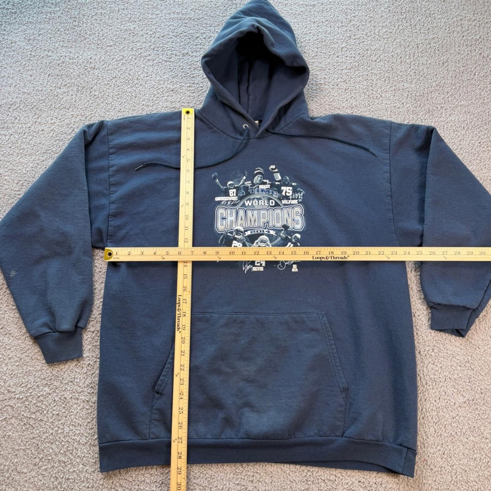 Other NFL New England Patriots 2014 Champions Hoodie Navy Mens 2XL Size US XXL / EU 58 / 5 - 2 Thumbnail