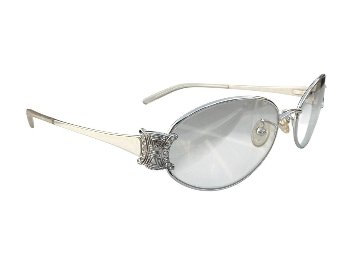 Celine Vintage Celine Triomphe Metal Silver Glasses Size ONE SIZE - 3 Thumbnail