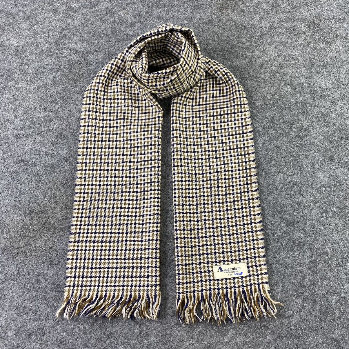 Aquascutum × Vintage Aquasqutum For ANA Scarf / Muffler / Neckwear - T1277 Size ONE SIZE - 1 Thumbnail
