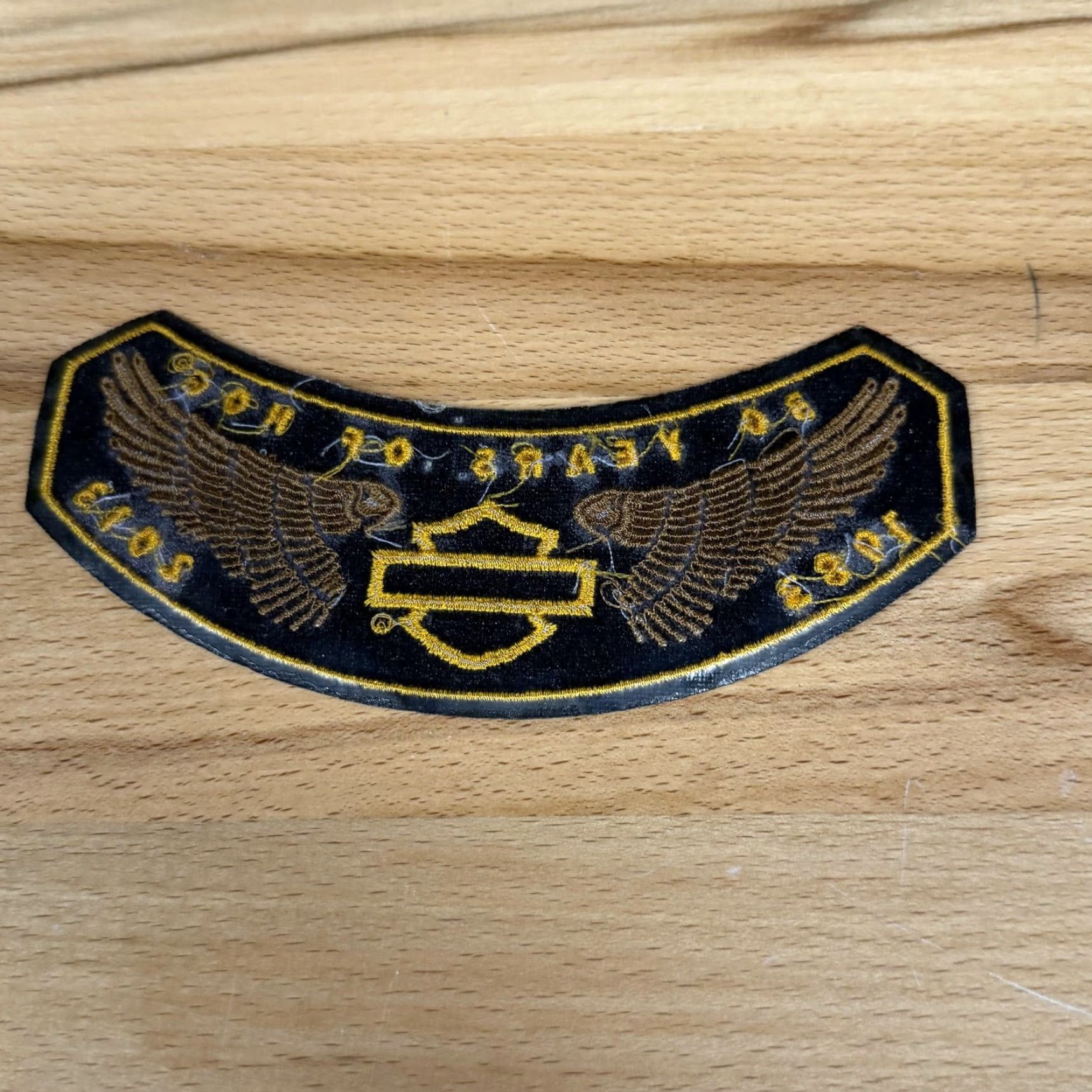 Harley Davidson Harley-Davidson HOG 30 Years Patch Black Gold Embroidered Rocker 1983-2013 Badge Patch Rocker Black Gold 30 Years HOG Harley-Davidson Badge Size ONE SIZE - 5 Thumbnail