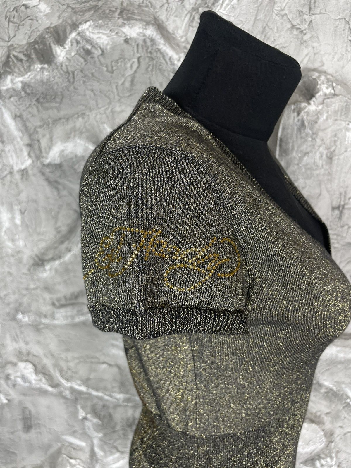 Ed Hardy 2000s Ed Hardy Christian Audigier Y2K Rhinestones Dress Size M / US 6-8 / IT 42-44 - 14 Thumbnail