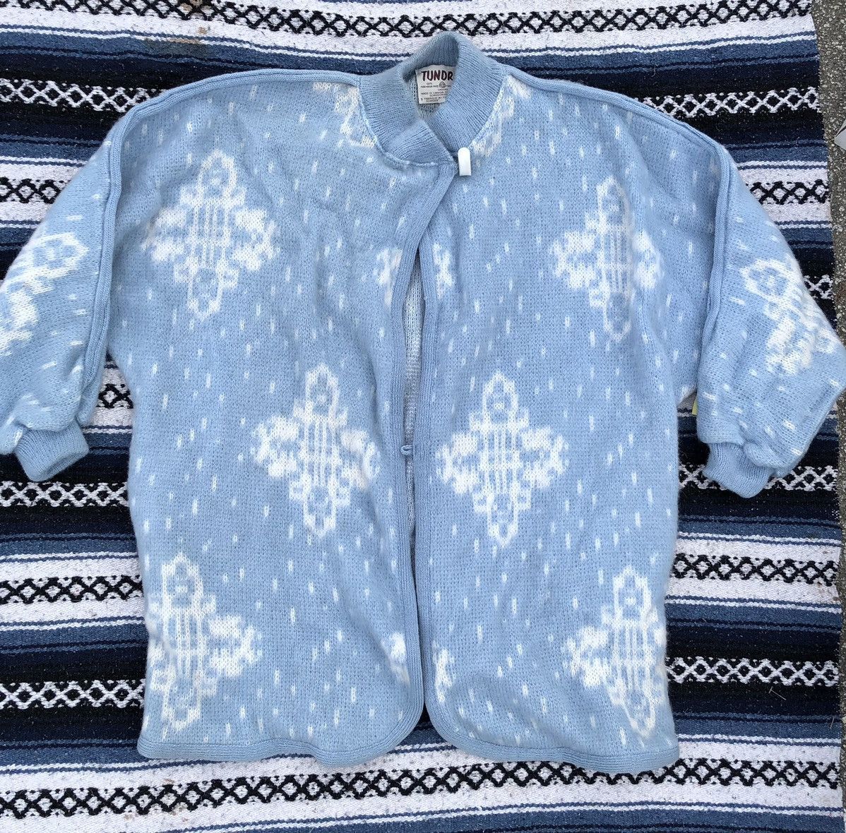 Vintage 90s wool snow cross XL Oversized Cardigan Size US XL / EU 56 / 4 - 1 Thumbnail