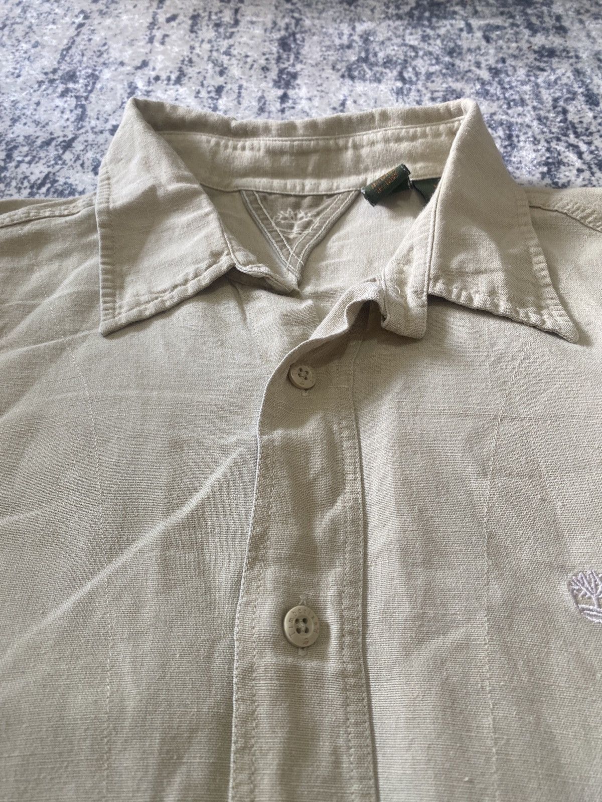 Timberland Vintage timberland linen short sleeve shirt button up Size US XL / EU 56 / 4 - 7 Thumbnail