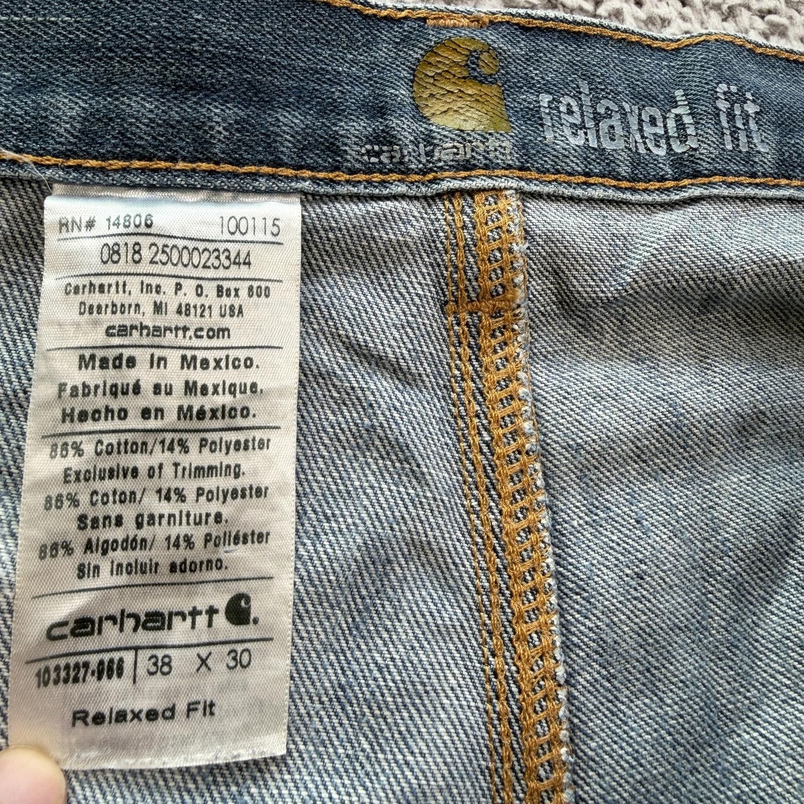 Carhartt Carhartt Relaxed Fit Carpenter Jeans 38x30 Distressed Faded Size US 38 / EU 54 - 5 Thumbnail
