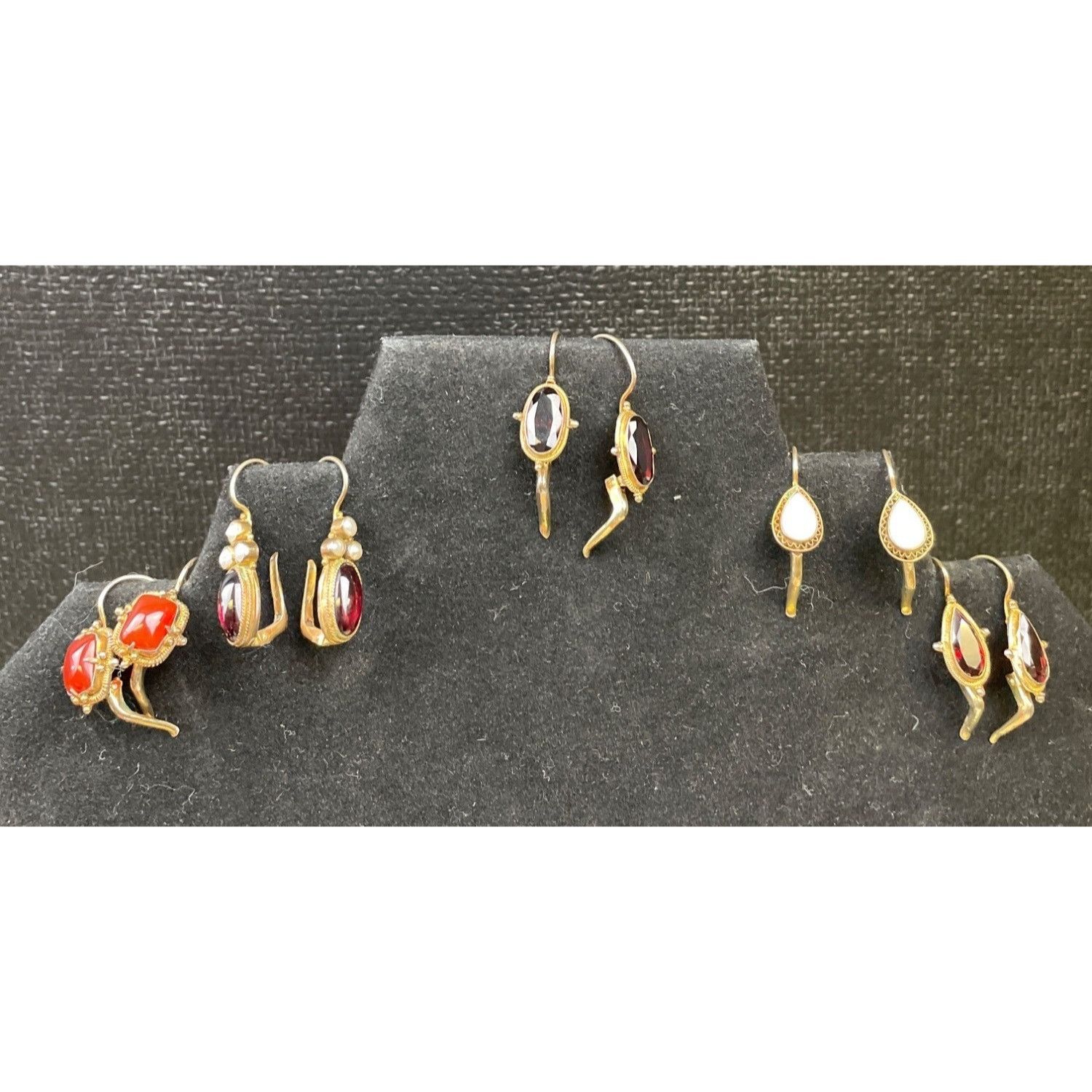 Other Vintage Women's Dangling Earings with Stones set of 6 SKU 61 Size ONE SIZE - 1 Thumbnail