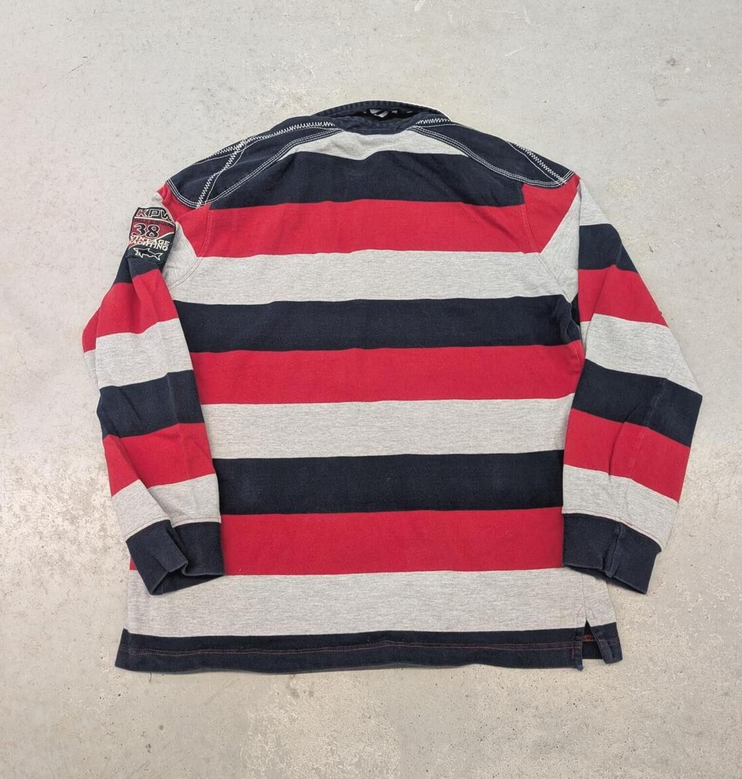 Other Y2K Pull and Shark Vintage Yachting Club Rugby Polo Shirt Size US L / EU 52-54 / 3 - 4 Thumbnail
