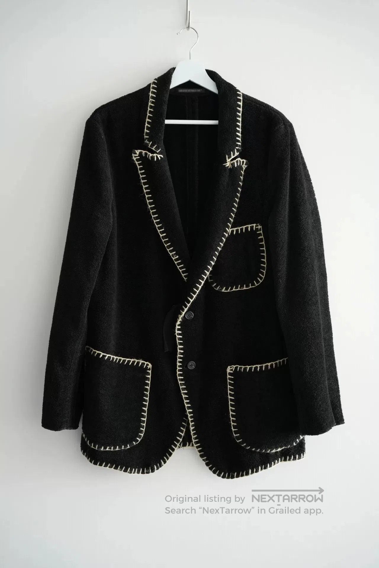 Yohji Yamamoto Yohji Yamamoto Black Wool Blazer Jacket. Size US M / EU 48-50 / 2 - 1 Thumbnail