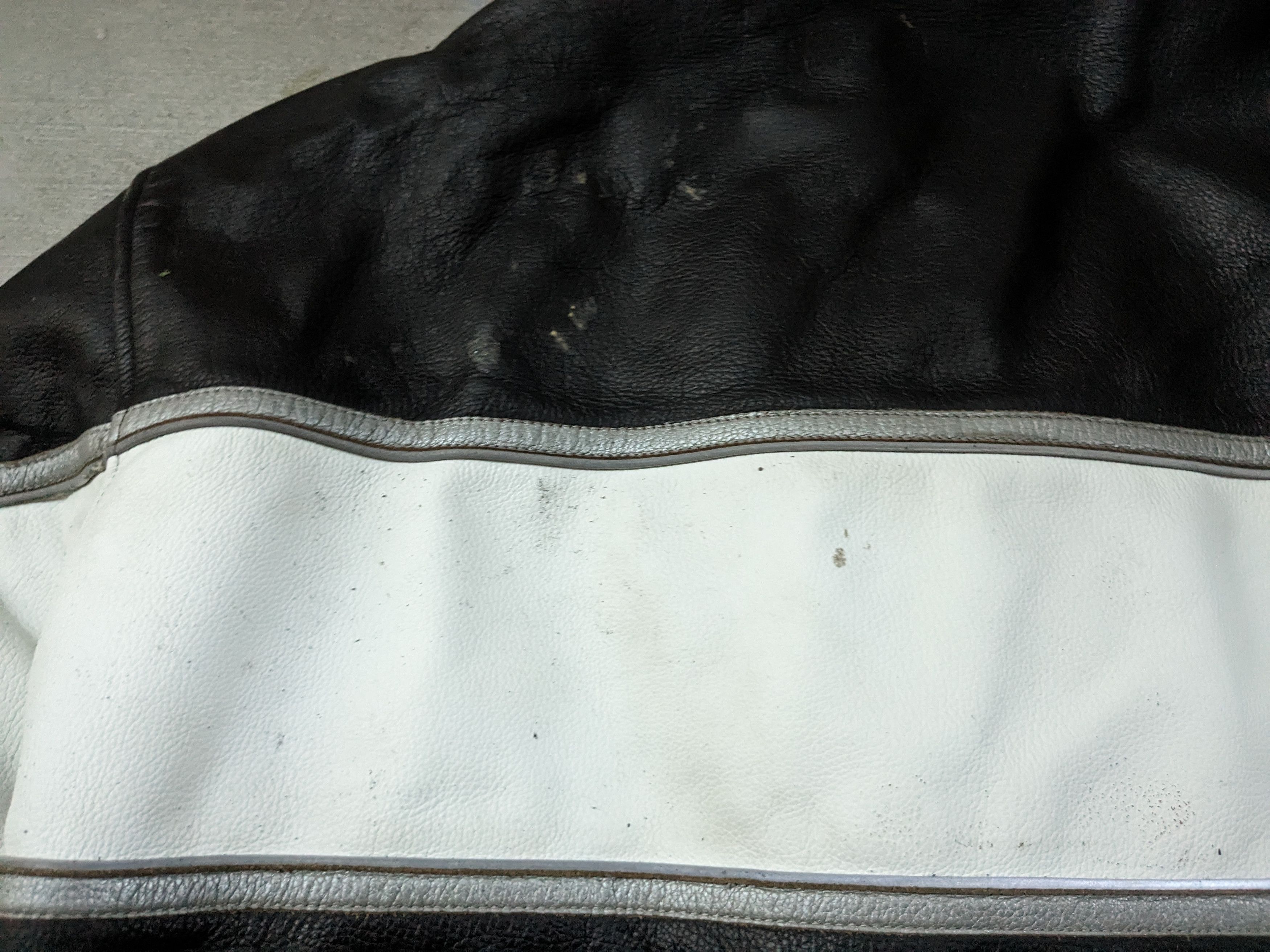 Genuine Leather Vintage Motorcycle Leather Biker Jacket Black White Y2K Size US L / EU 52-54 / 3 - 21 Thumbnail