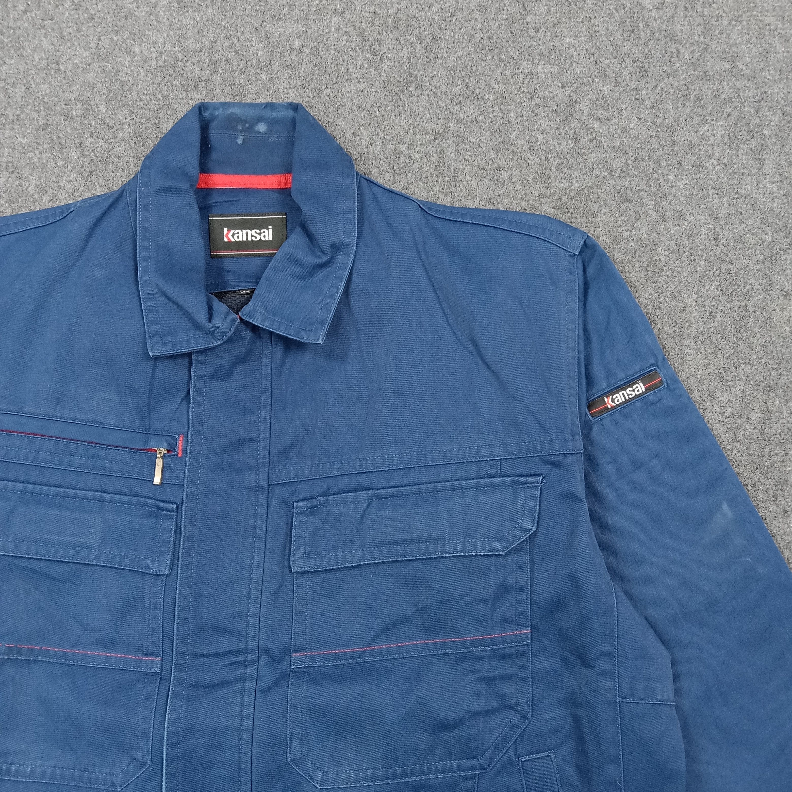 Kansai Yamamoto Kansai x Number Nine Custom Logo Workwear Jacket C279N13 Size US M / EU 48-50 / 2 - 4 Thumbnail