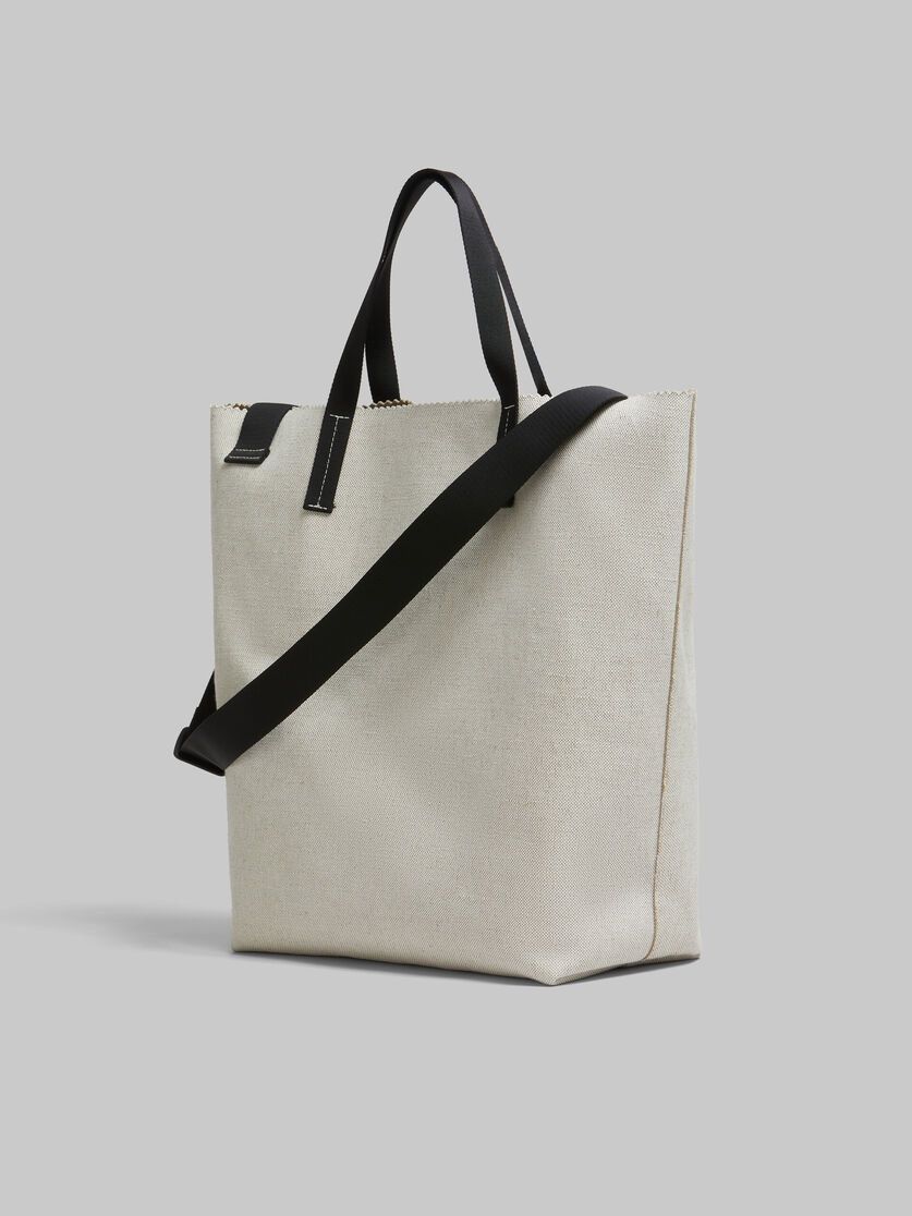Marni o1w1db11125 Size :OS/Canvas Tribeca Shopper in White Size ONE SIZE - 5 Thumbnail