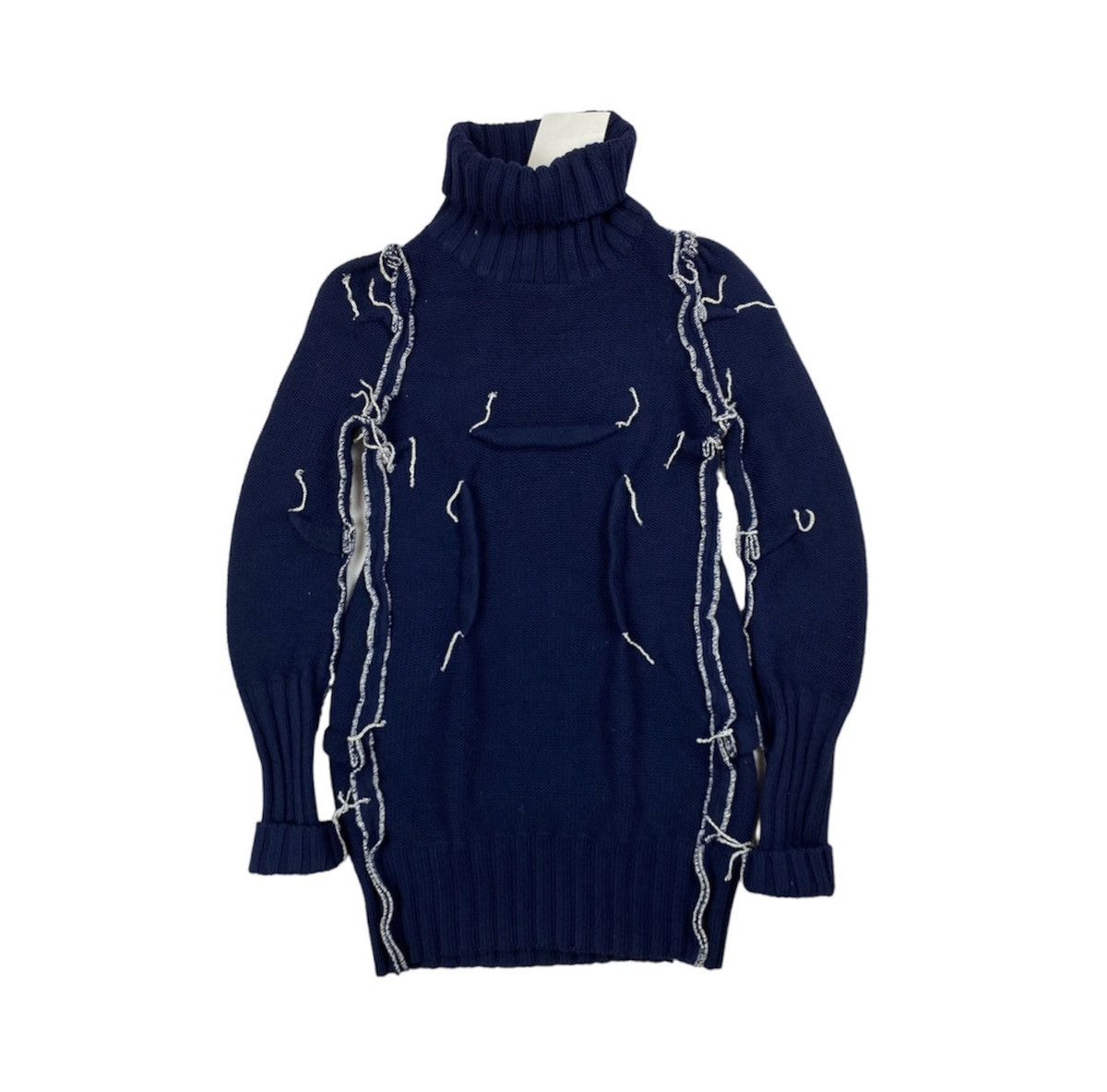 image of Vintage Sweater Maison Margiela X H&m Original Item in Navy, Men's (Size Small)