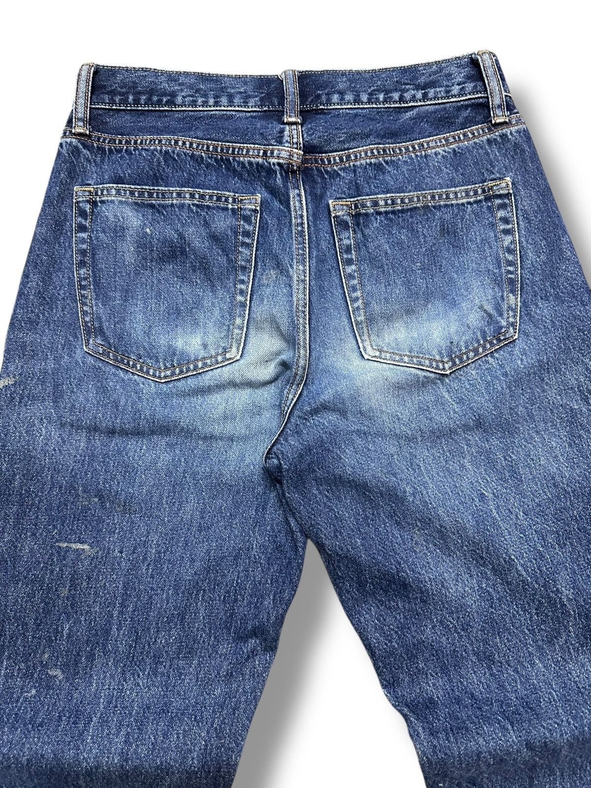 Japanese Brand Uniqlo Painted Striked Jeans With Baggy Wideleg Style Size US 30 / EU 46 - 5 Thumbnail
