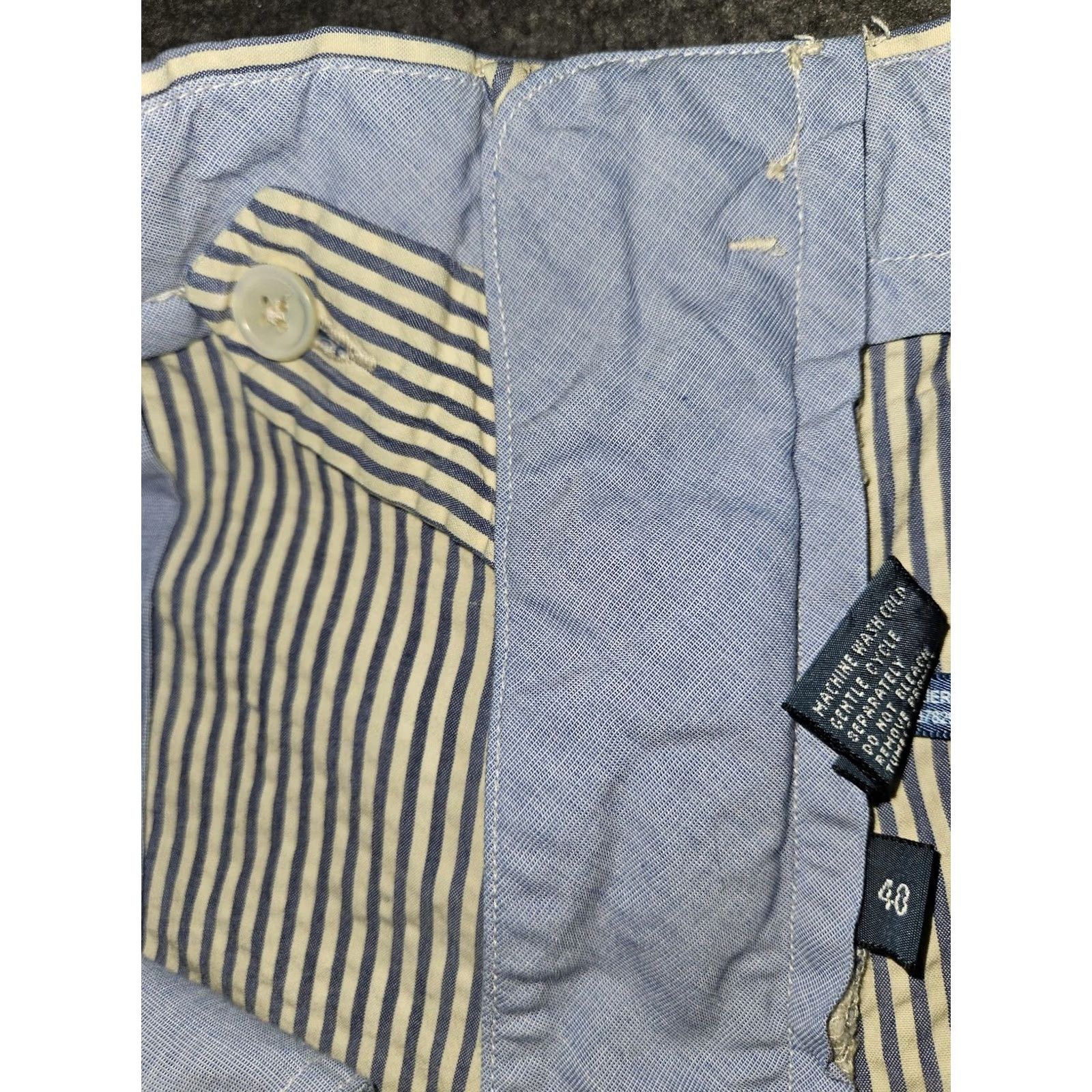 Polo Ralph Lauren Polo Ralph Lauren Shorts Mens 40 Blue Stripe Cotton Chino Classic Fit Casual Size US L / EU 52-54 / 3 - 7 Thumbnail