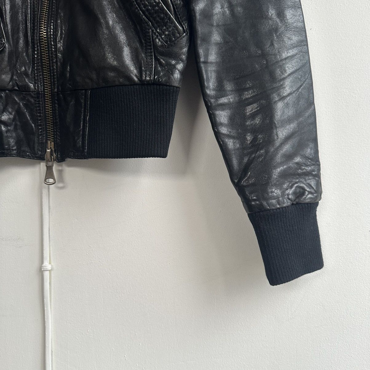 Armani Armani Jeans Vintage Vera pelle Leather Jacket Size XS / US 0-2 / IT 36-38 - 11 Thumbnail