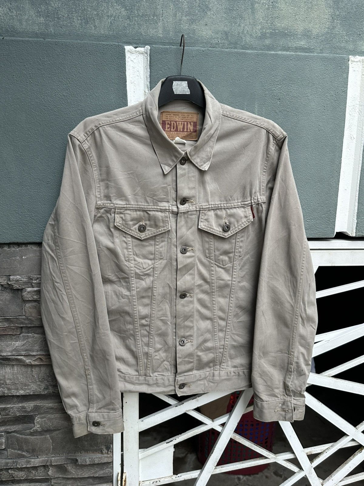 Edwin Vintage Edwin denim trucker jacket Size L / US 10 / IT 46 - 1 Thumbnail