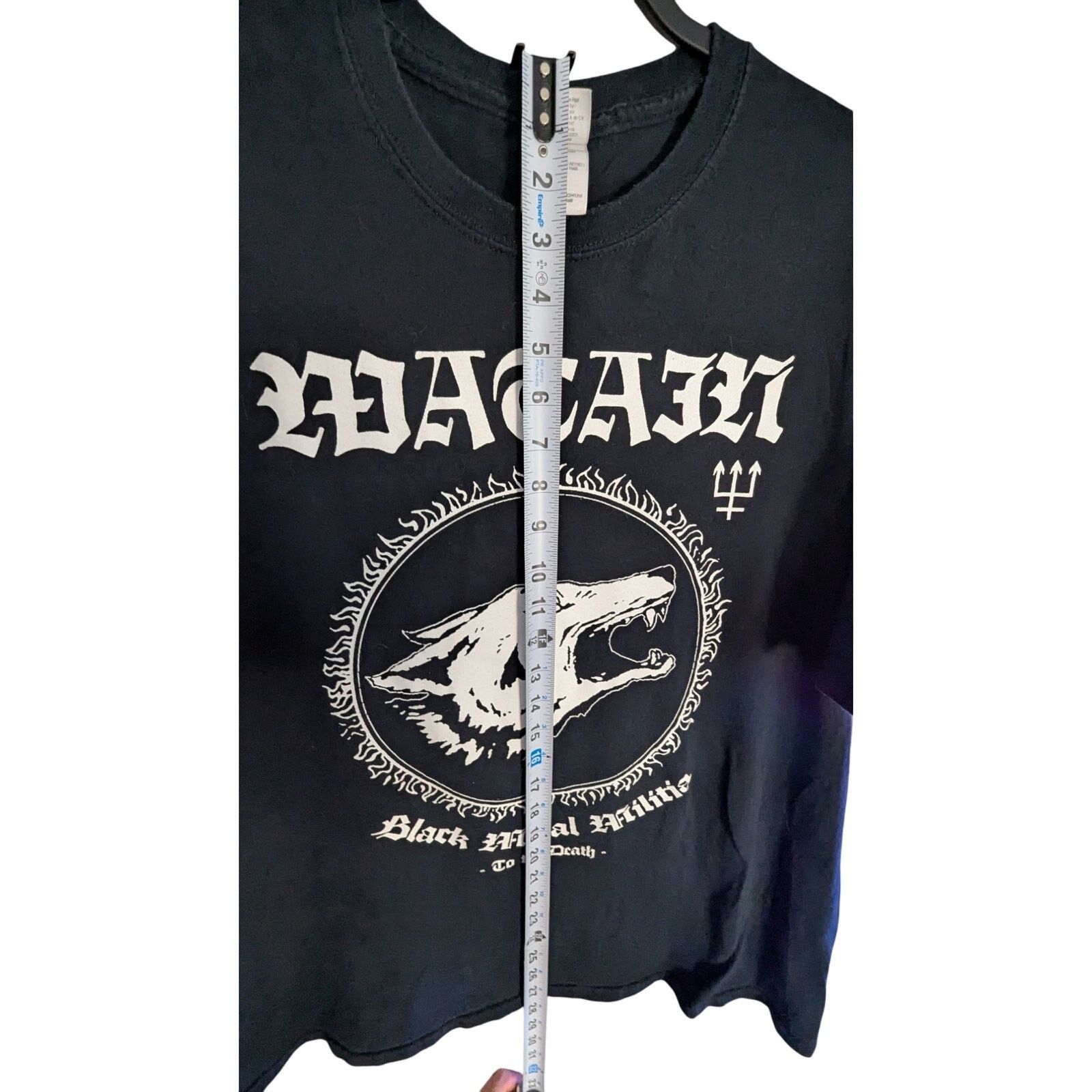 Band Tees × Gildan Authentic Watain "Black Metal Militia" shirt XL Size US XL / EU 56 / 4 - 2 Thumbnail