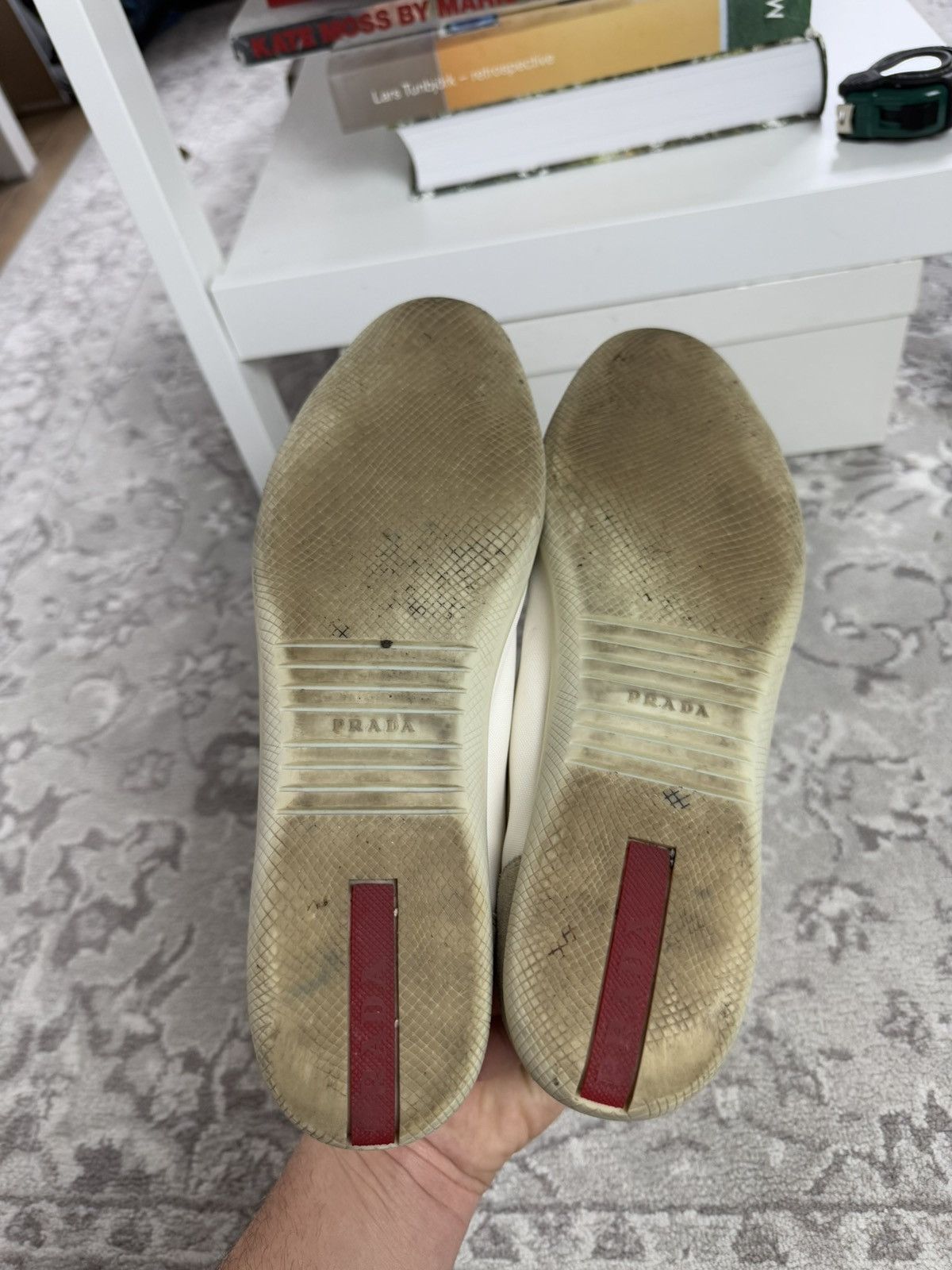Designer × Prada VIntage Prada low top sneakers shoes US8 designer luxury y2k Size US 8 / IT 38 - 13 Thumbnail