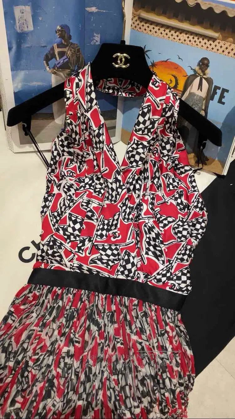 Chanel Chanel 23C Monte Carlo racing chess pattern hanging neck d Size XS / US 0-2 / IT 36-38 - 9 Thumbnail