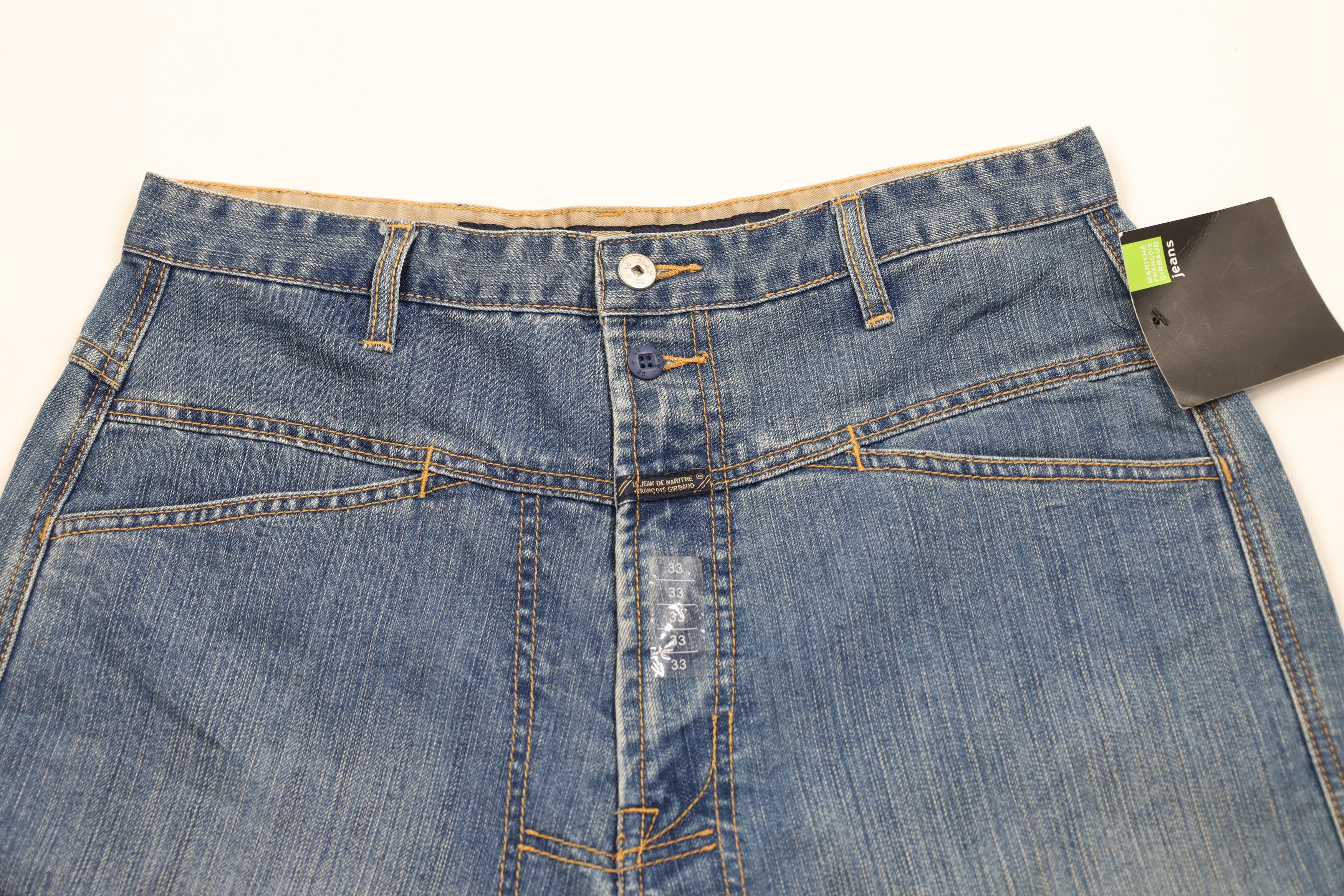 Marithe + Francois Girbaud Deadstock Vintage 90s Marithe Francois Girbaud Denim Shorts Size US 32 / EU 48 - 2 Thumbnail