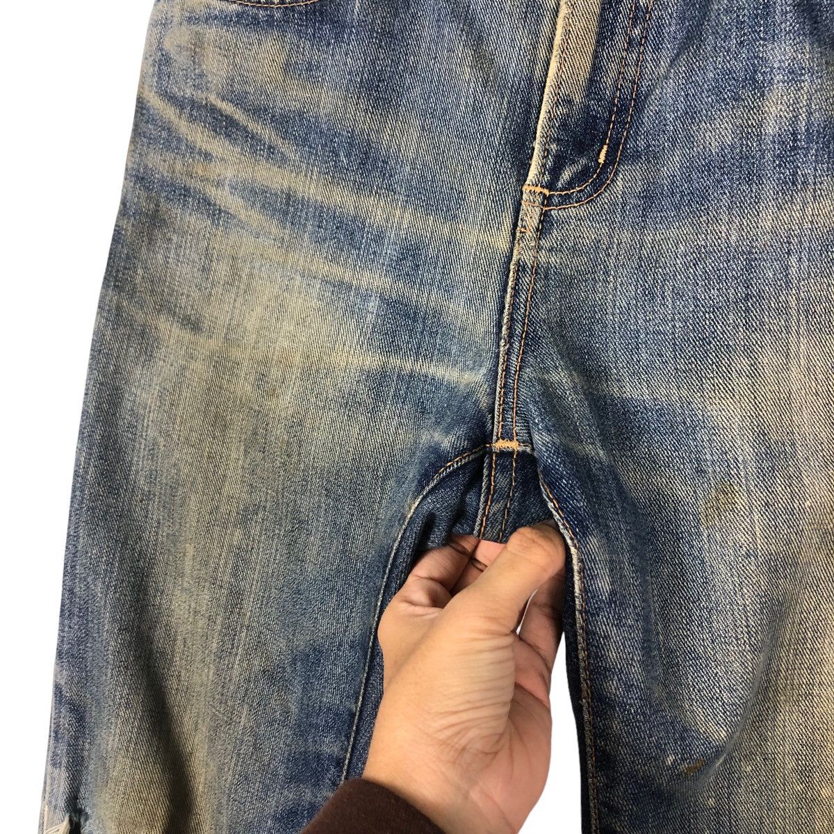 Edwin 🔥VINTAGE DENIM JEANS WRANGLER UNION MADE Size US 30 / EU 46 - 15 Thumbnail