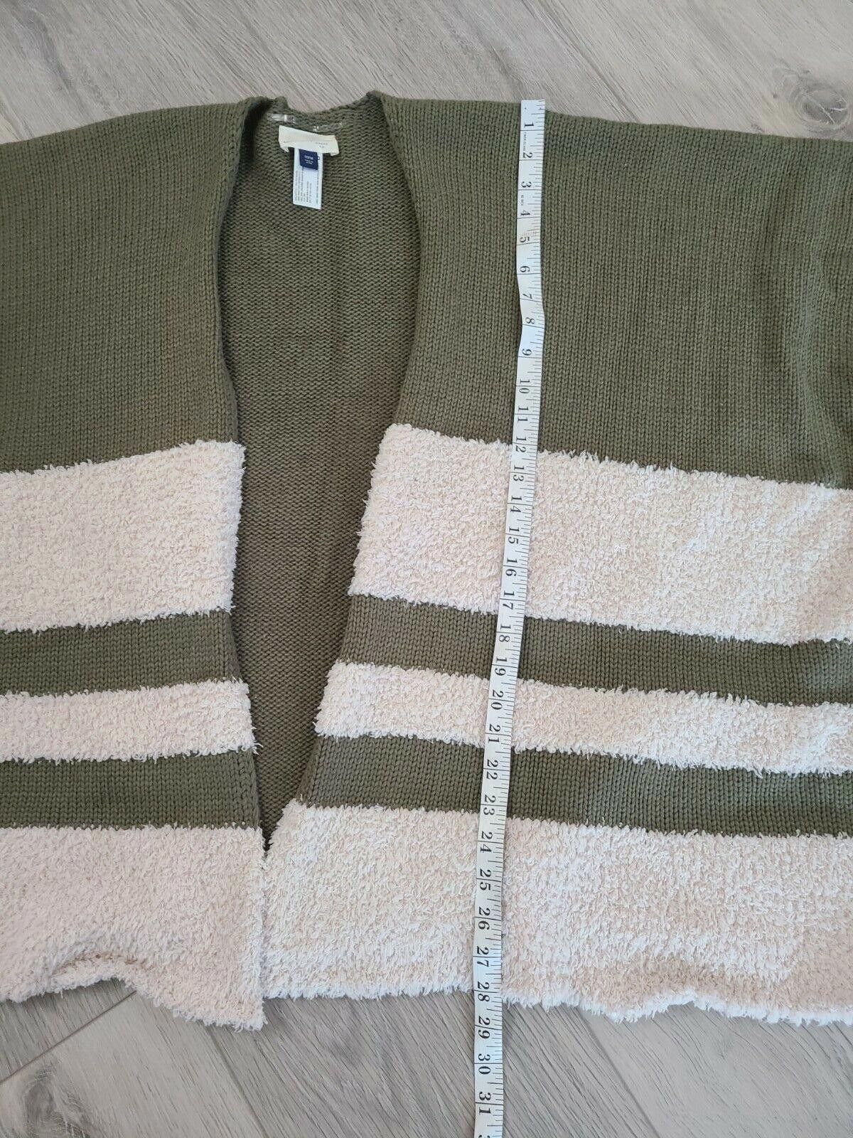 Designer Universal Thread Sweater One Size Green Short Sleeve Sherpa Size ONE SIZE - 4 Thumbnail