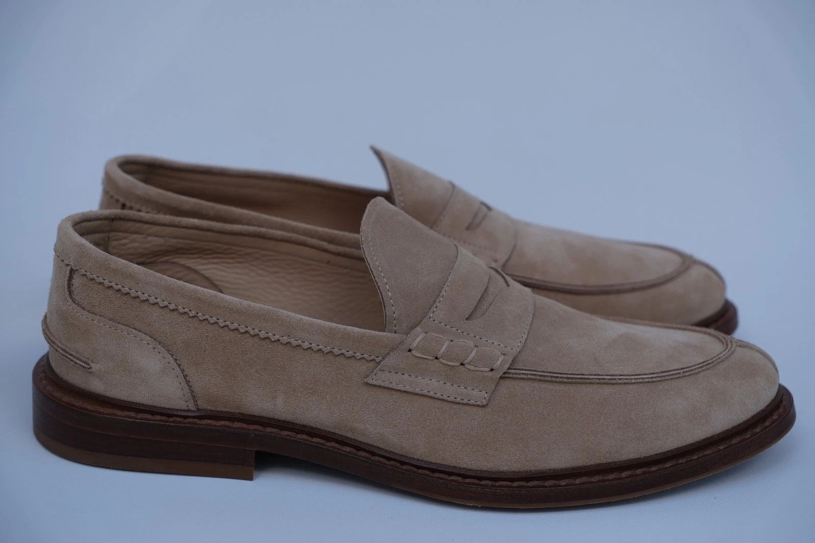 Brunello Cucinelli New Brunello Cucinelli Penny Loafer Beige UK 7 US 8 EU 41 Size US 8 / EU 41 - 3 Thumbnail