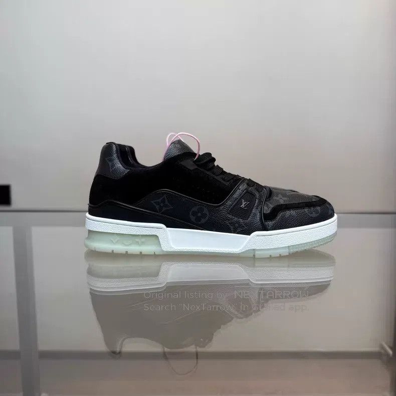 Louis Vuitton Louis Vuitton TRAINER Black presbyopia shoes Size US 7 / EU 40 - 2 Thumbnail