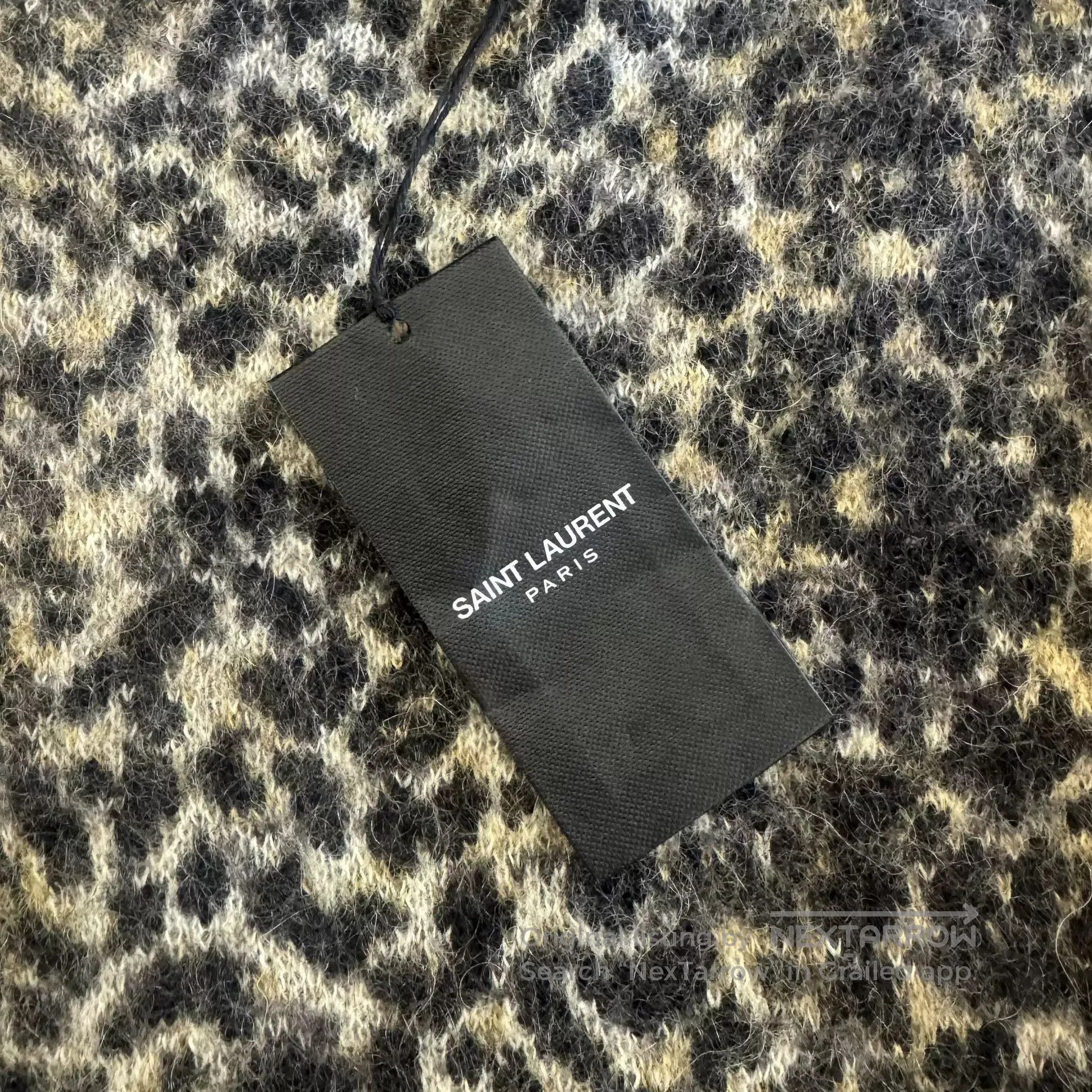 Saint Laurent Paris Saint Laurent Leopard Print Wool Sweater. Size S / US 4 / IT 40 - 4 Thumbnail