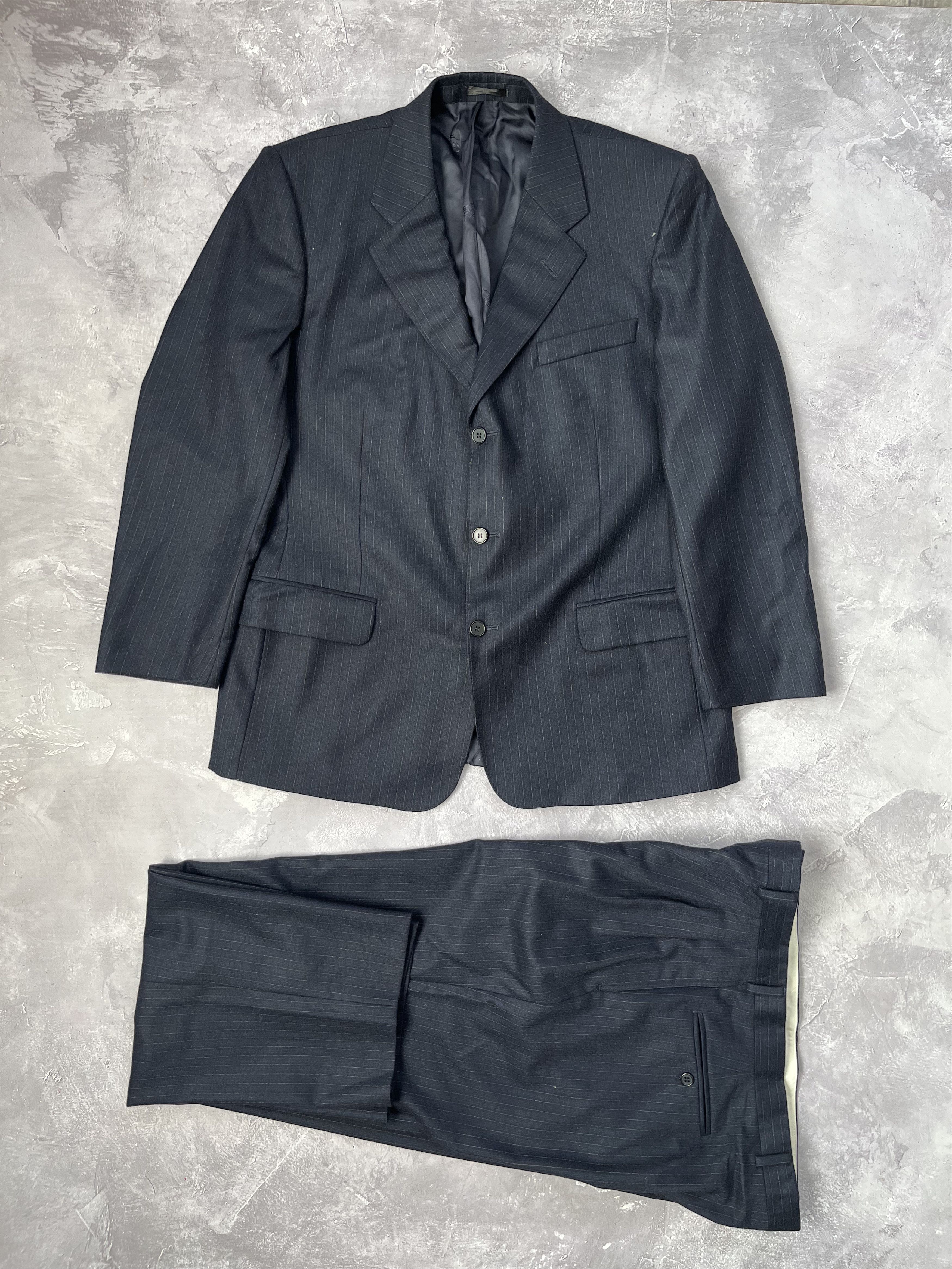 Burberry Vintage Burberry's Wool Cashmere Suit Pinstripe Size 42R Size 42R - 1 Thumbnail