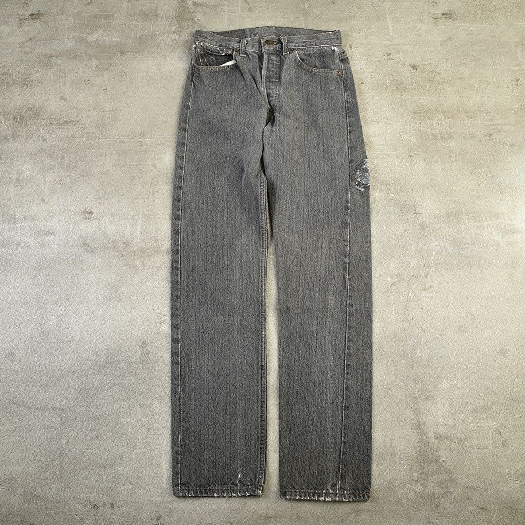 Levi's × Levi's Vintage Clothing × Vintage LEVIS 501 VINTAGE DENIM JEANS BLACK GREY MADE IN USA Size US 28 / EU 44 - 1 Thumbnail