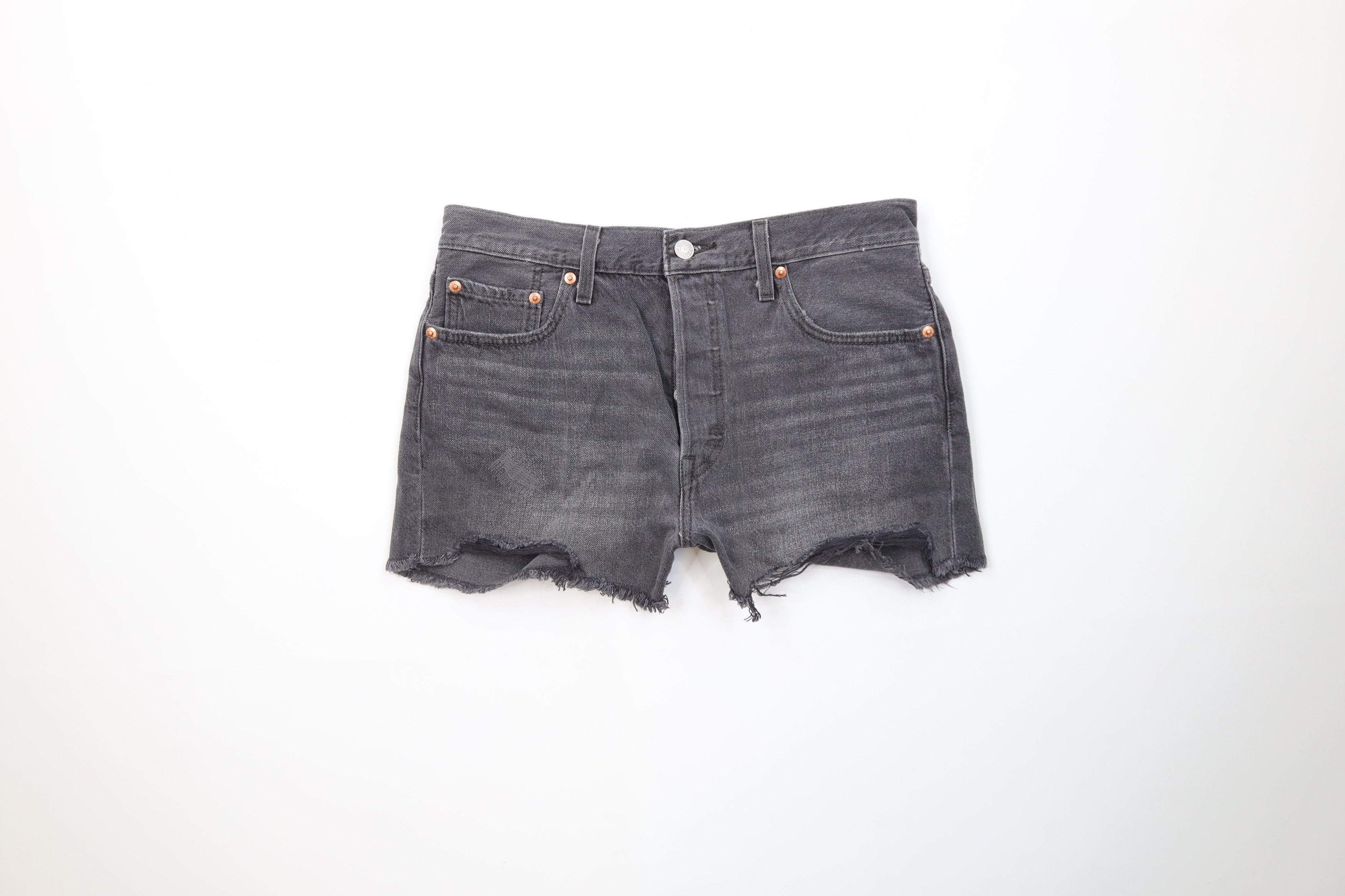 Levi's Vintage Y2K Levis 501 Cut Off Button Fly Original Fit Shorts Size 29" - 1 Thumbnail