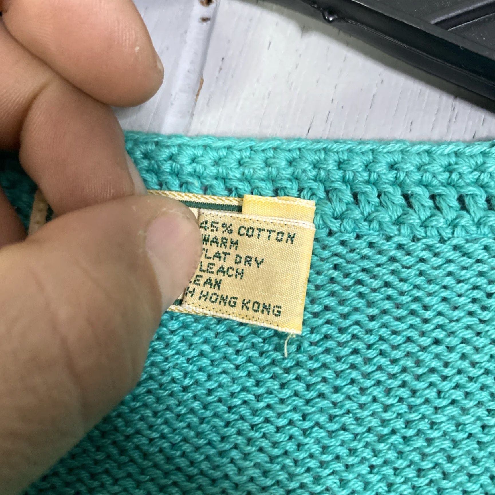 Vintage VINTAGE L.L.Bean Womens Sweater Vest Button Up Made In Hong Kong 1980s L Green Secretary/Geek Christmas Shirt Womens? Size L / US 10 / IT 46 - 6 Thumbnail