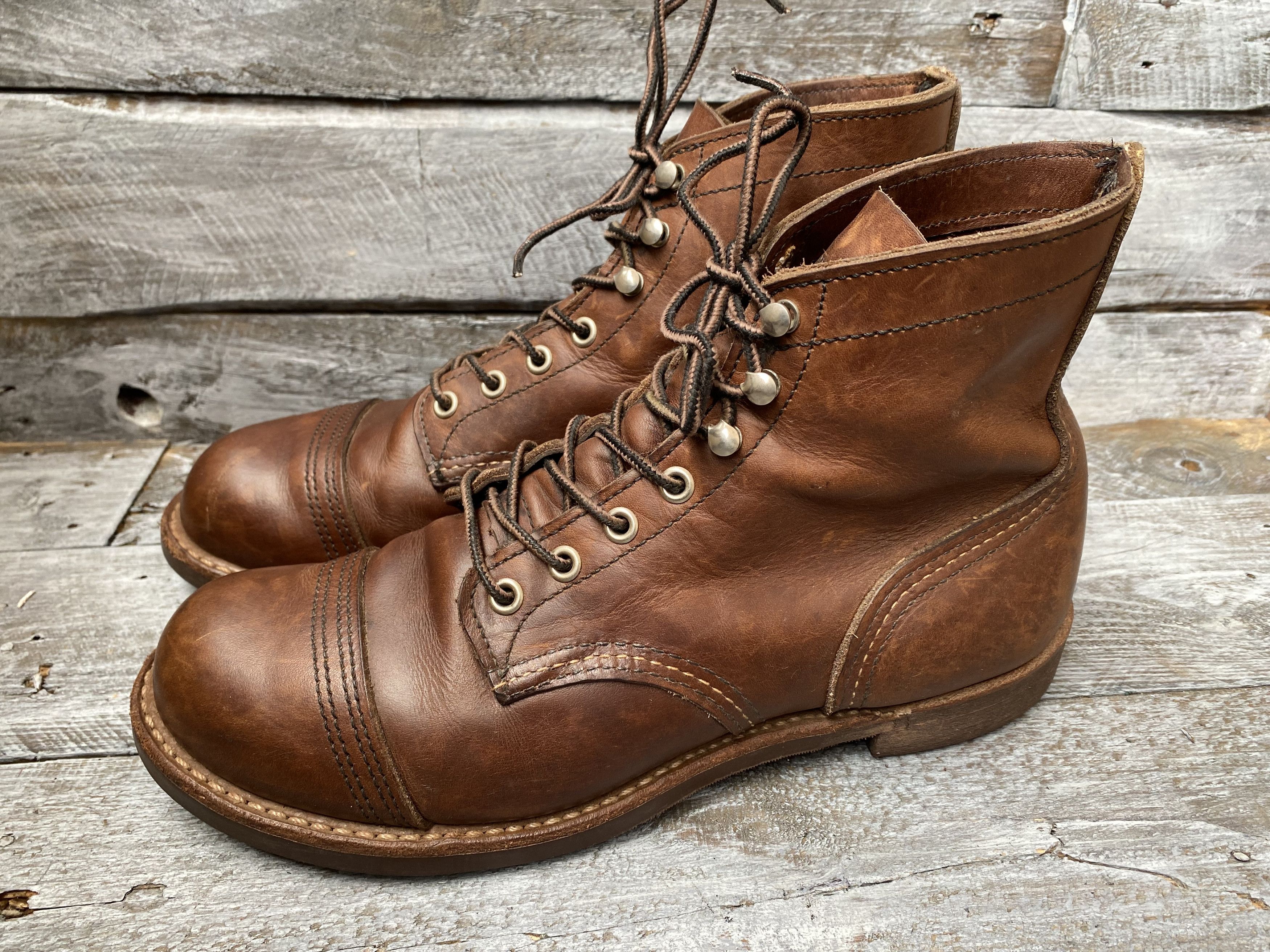 Red Wing Redwing Heritage iron ranger amber harness bootssz 7.5D Size US 7.5 / EU 40-41 - 5 Thumbnail