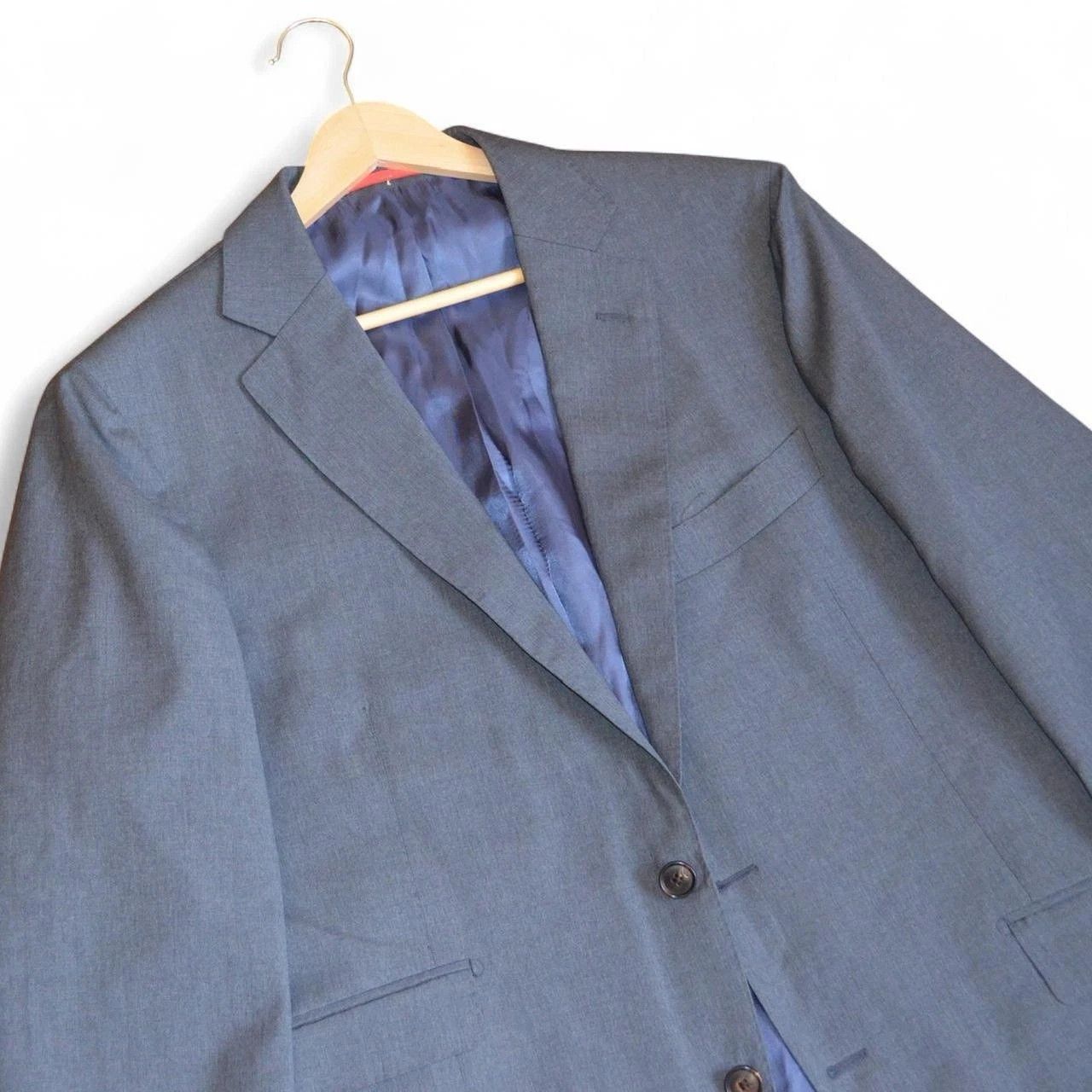 Suitsupply Suitsupply Sienna slim Guabello 130s grey wool jacket 40R Size 40R - 13 Thumbnail