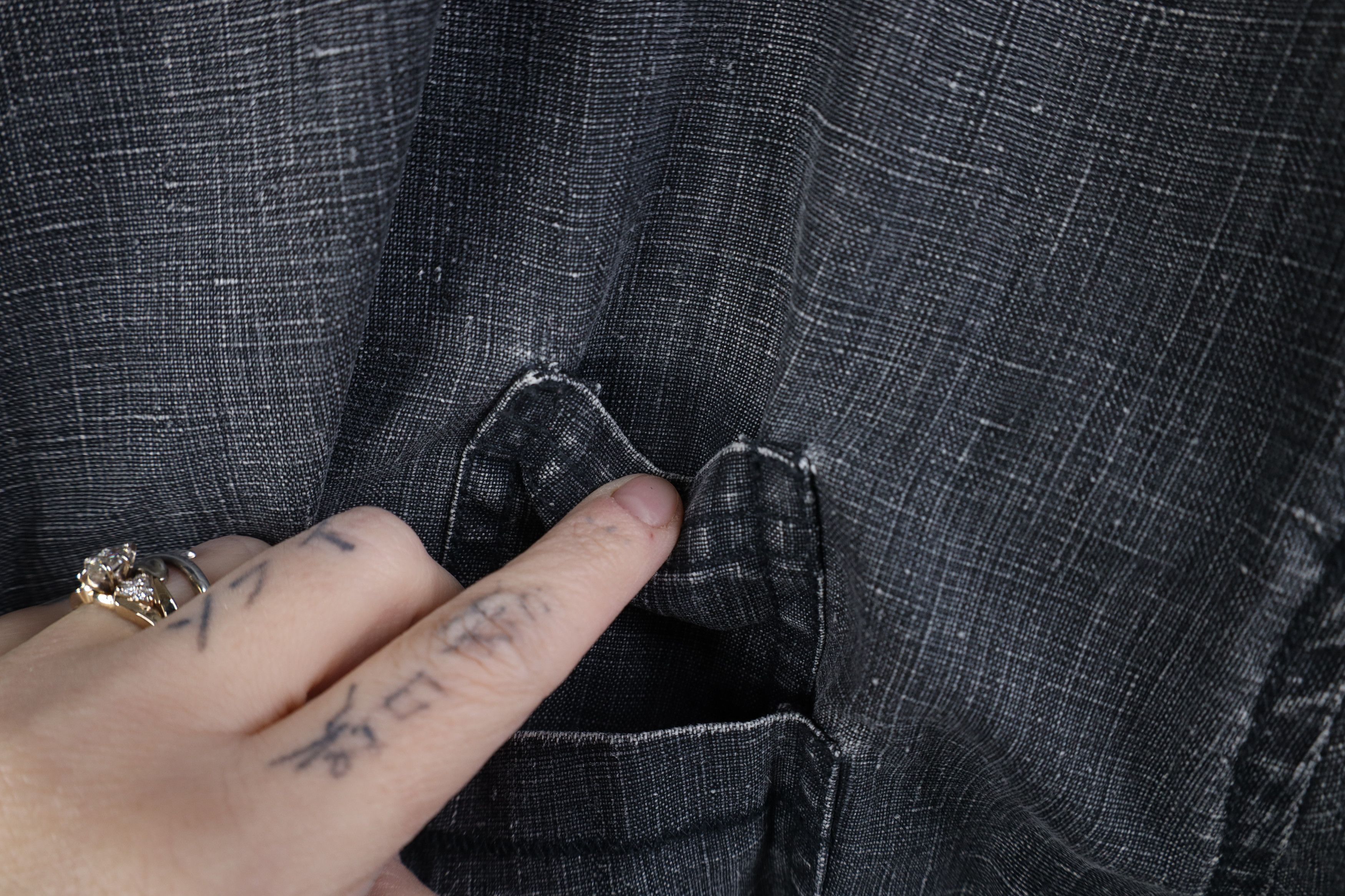 Pelle Pelle Vintage 90s Y2K Pelle Pelle Chambray Linen Button Shirt Size US XXL / EU 58 / 5 - 6 Thumbnail