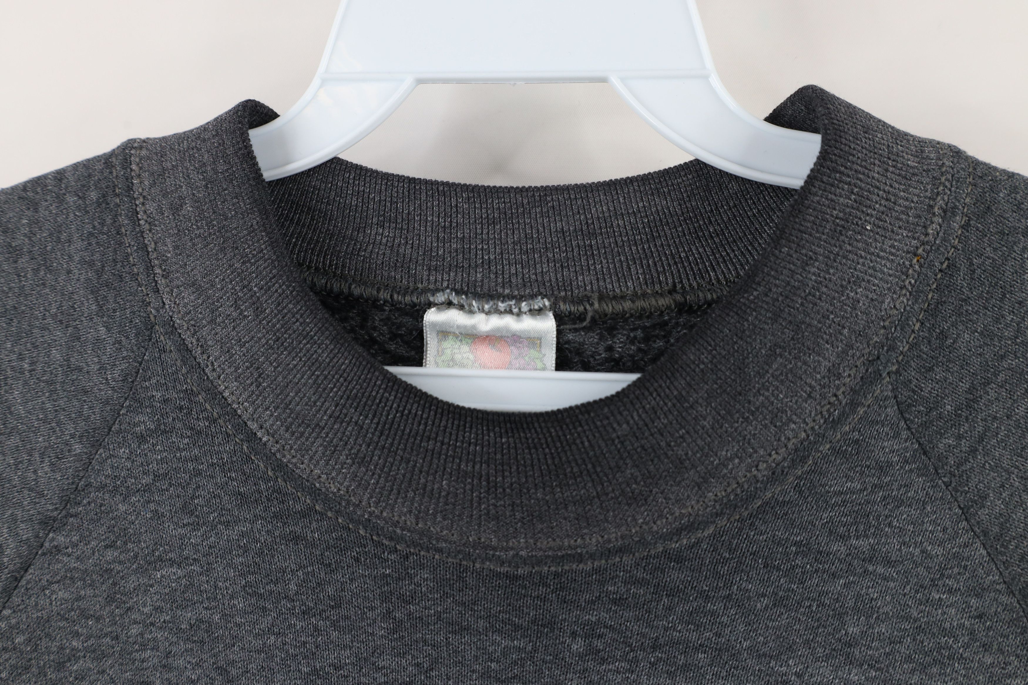 Vintage Vintage 90s Streetwear Crewneck Sweatshirt Heather Gray USA Size L / US 10 / IT 46 - 4 Thumbnail