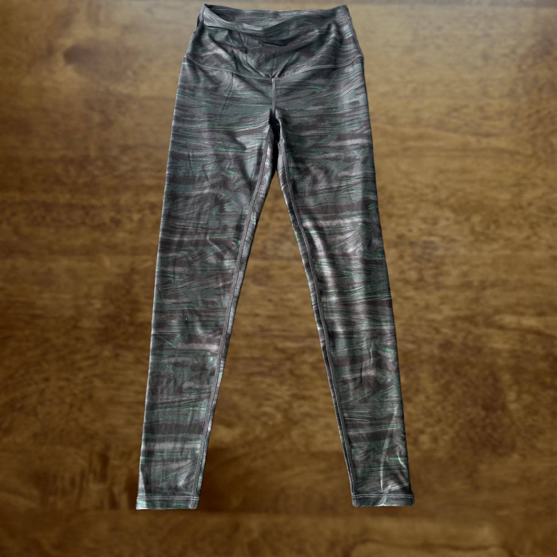Prana prAna Leggings Womens XS Black Green High Rise Yoga Athletic Pocket Size 26" / US 2 / IT 38 - 1 Thumbnail