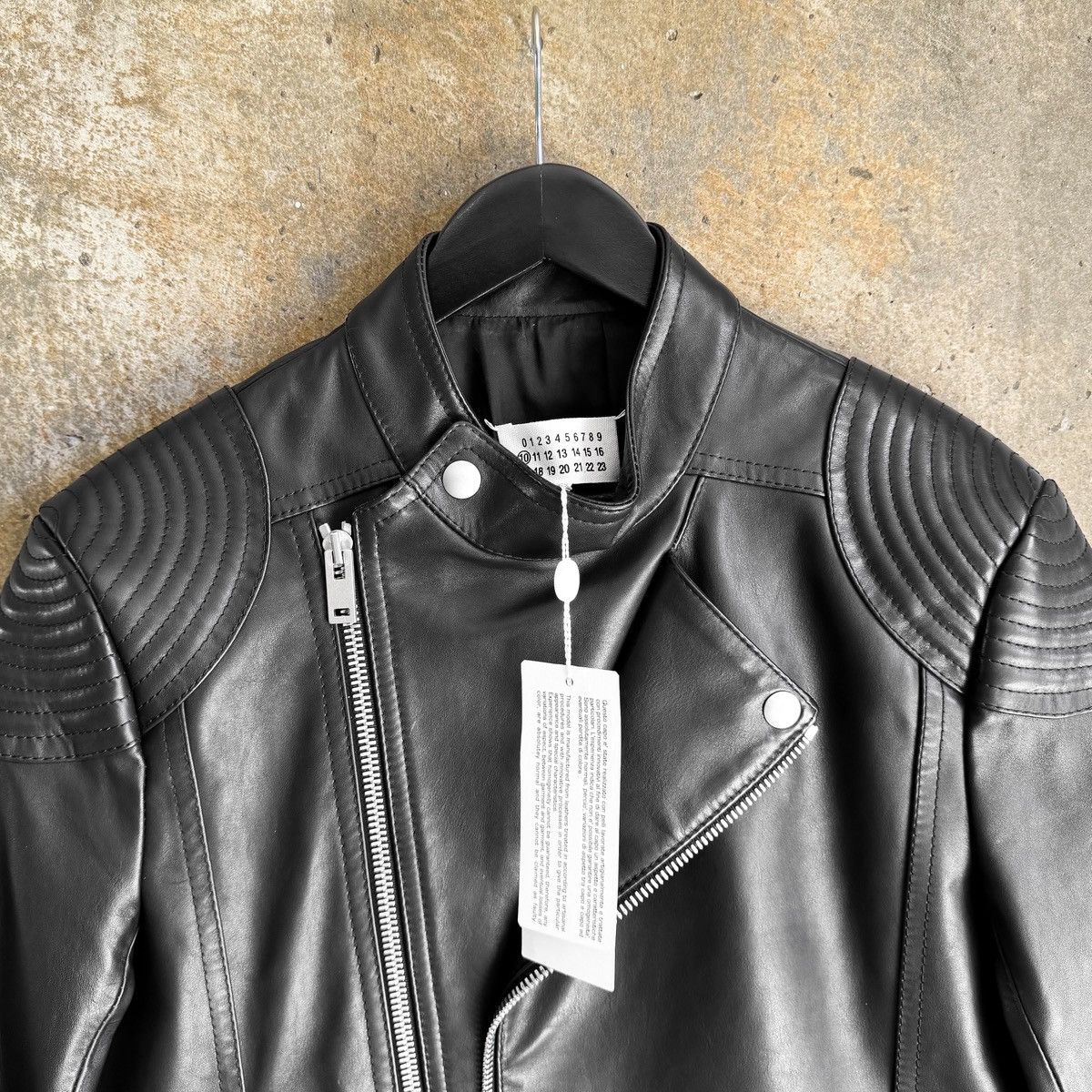 Maison Margiela Maison Margiela SS16 Matte Black Calf Leather Biker Jacket Size US L / EU 52-54 / 3 - 3 Thumbnail